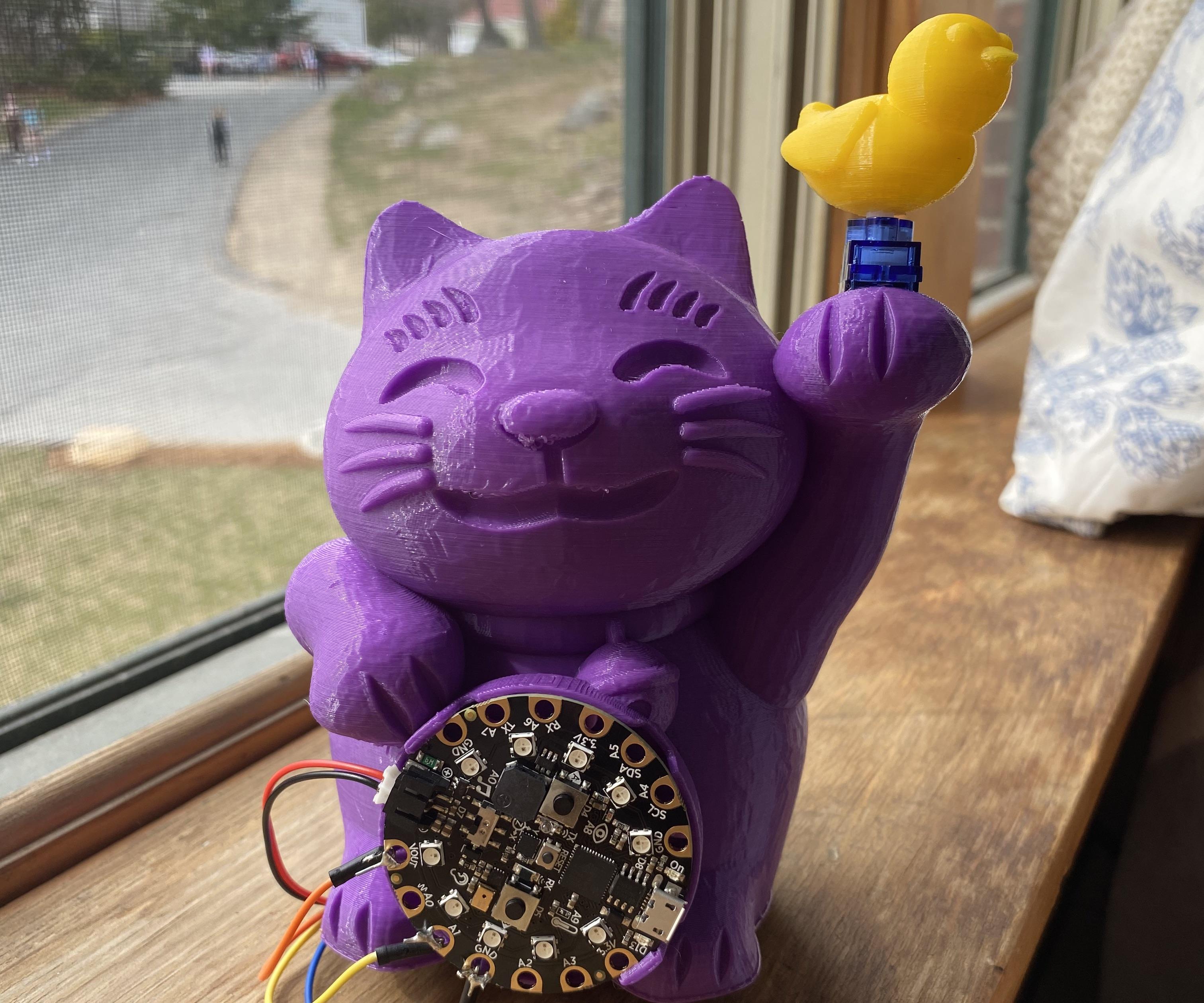 Lucky Cat & Spinning Duck