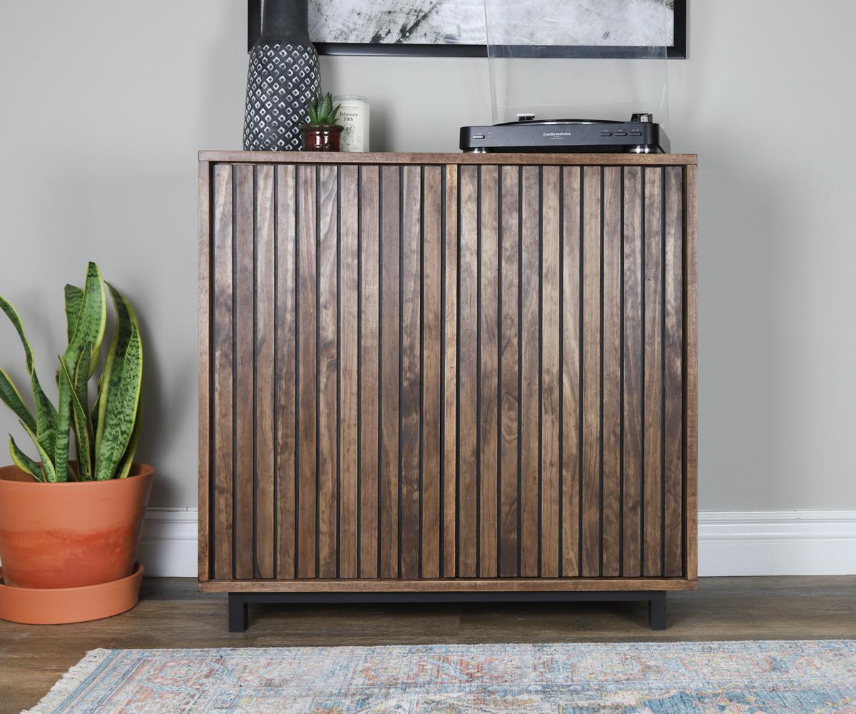 DIY Slat Wood Cabinet