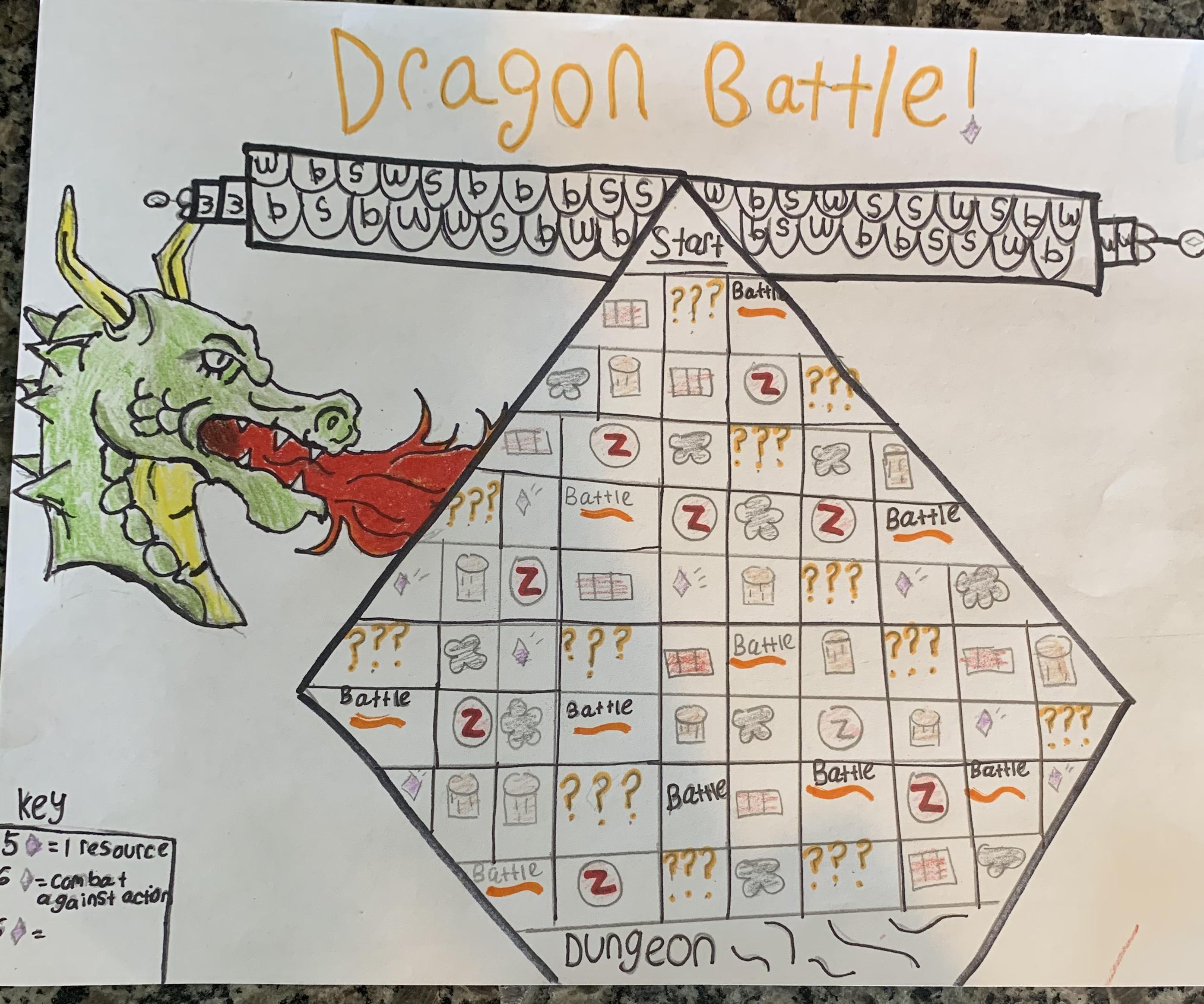 Dragon Battle Interactive Game. 