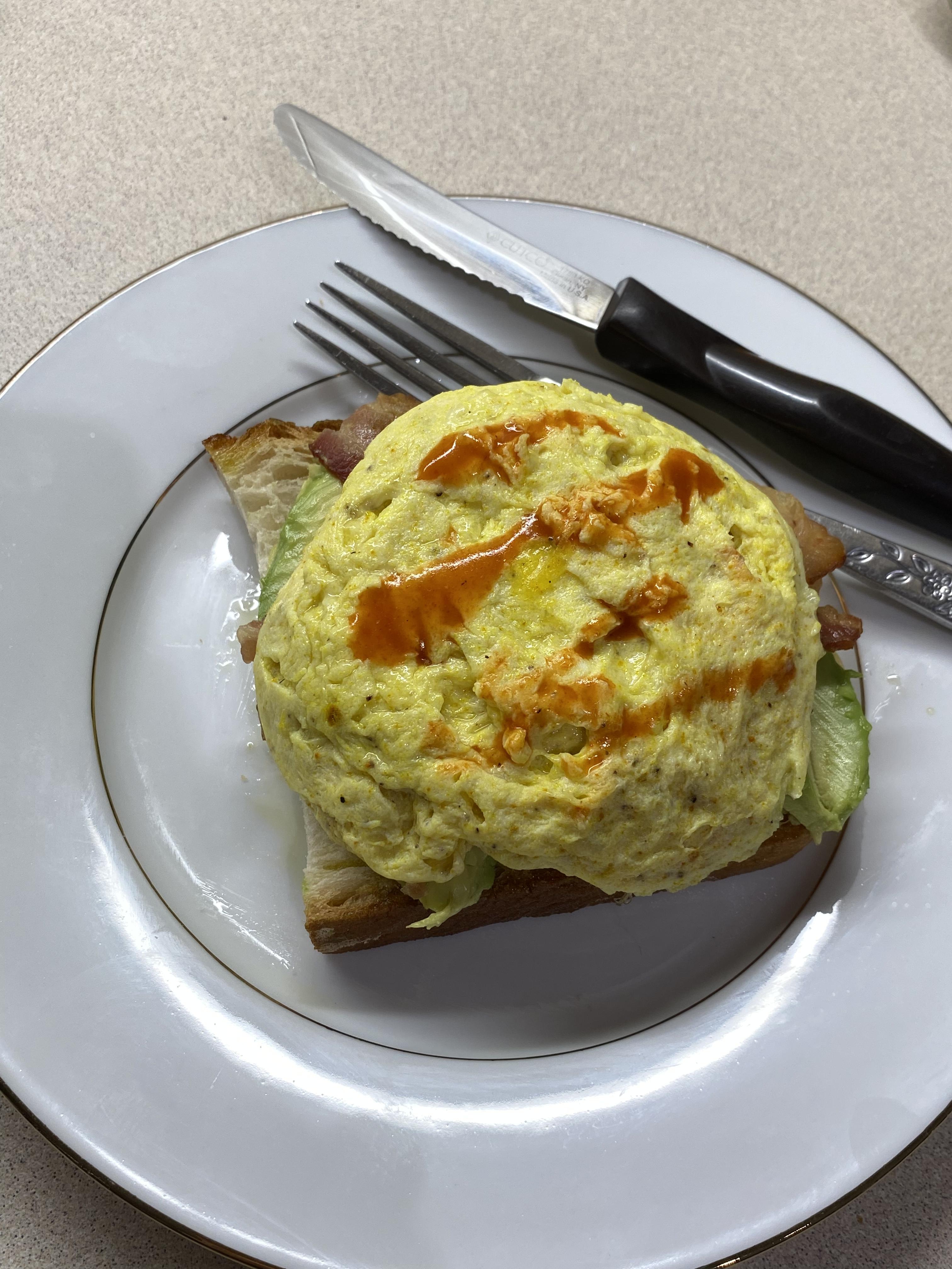 QUICK Egg & Bacon Avocado Toast