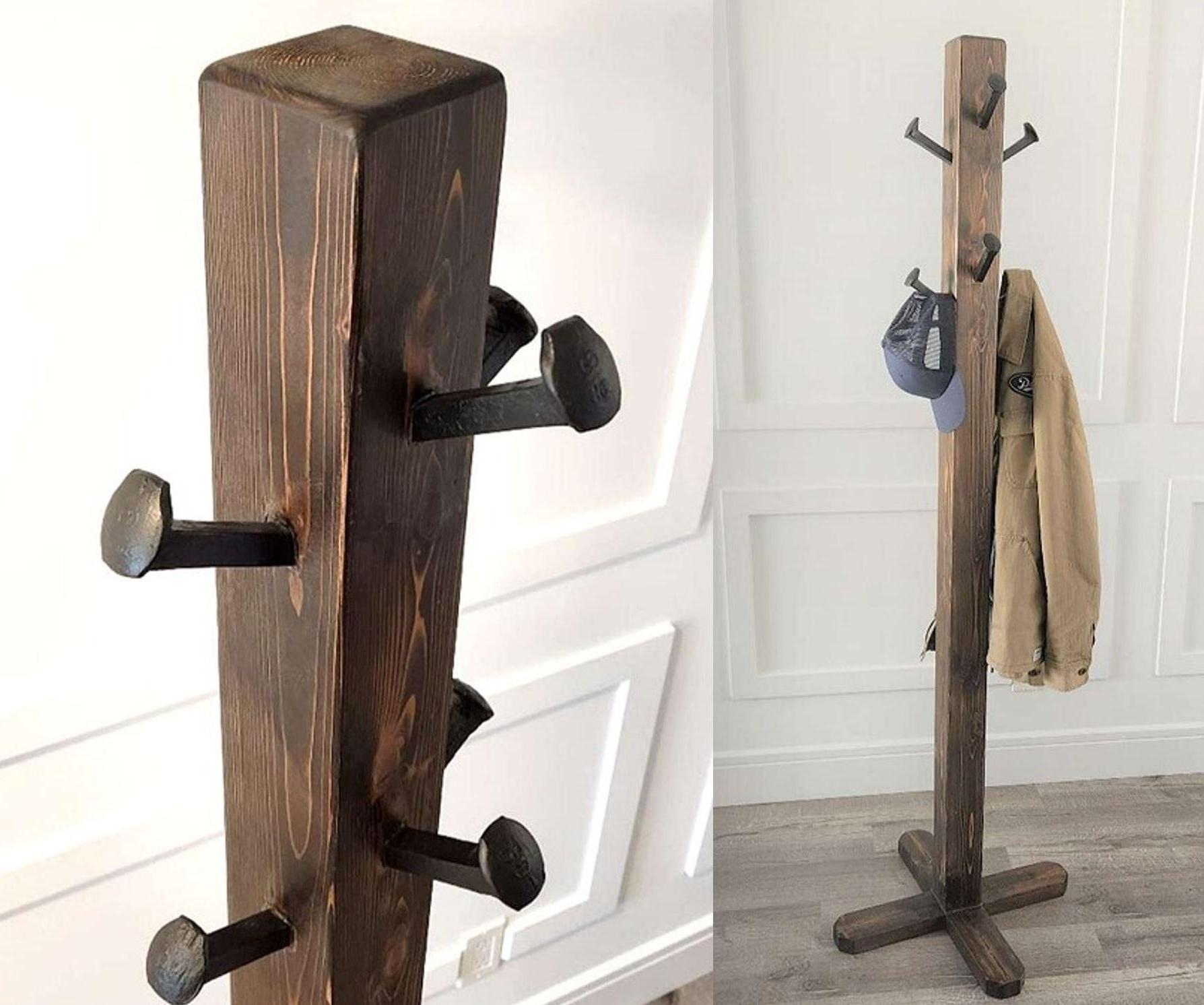 Rustic Coat Rack (Using Railroad Spikes)