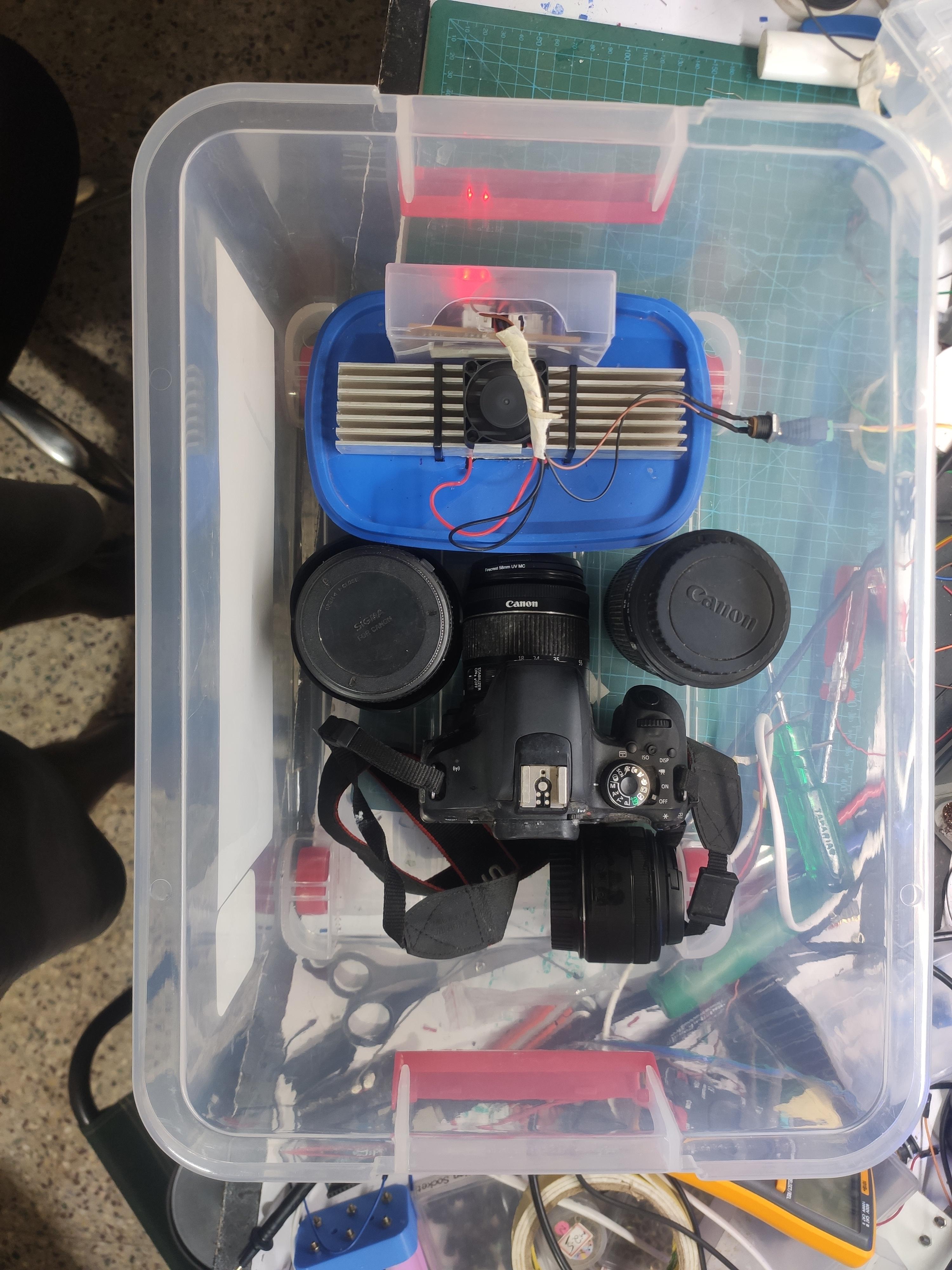 Humidity Controlled Box for Storing Camera, Lenses, 3D Printing Filaments Etc.