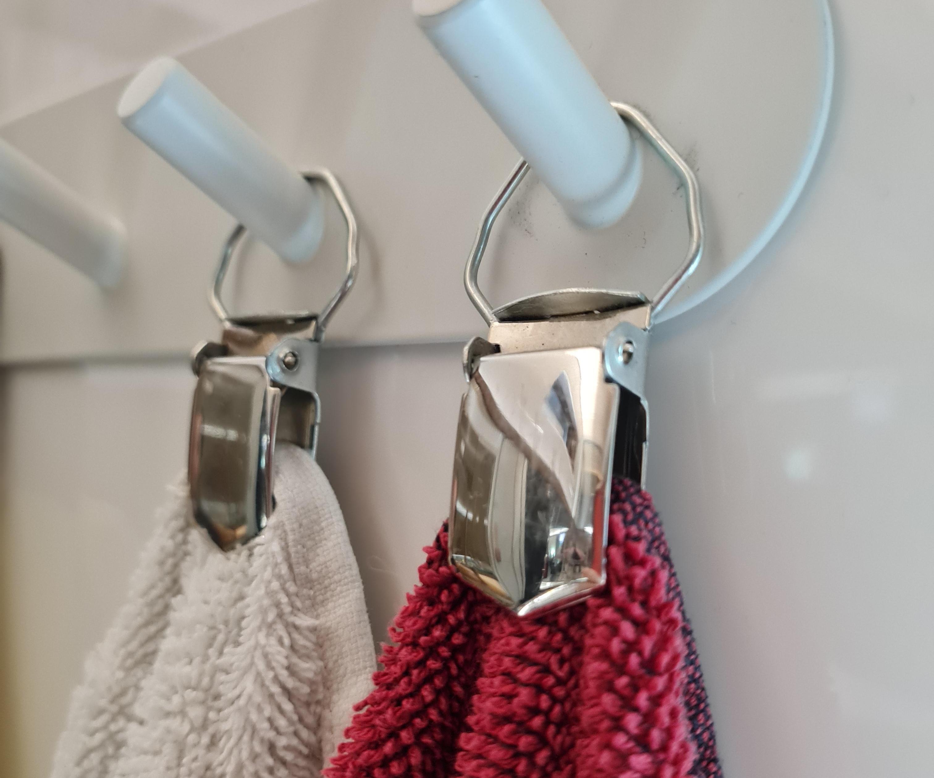 Towel Clips From Used Suspenders