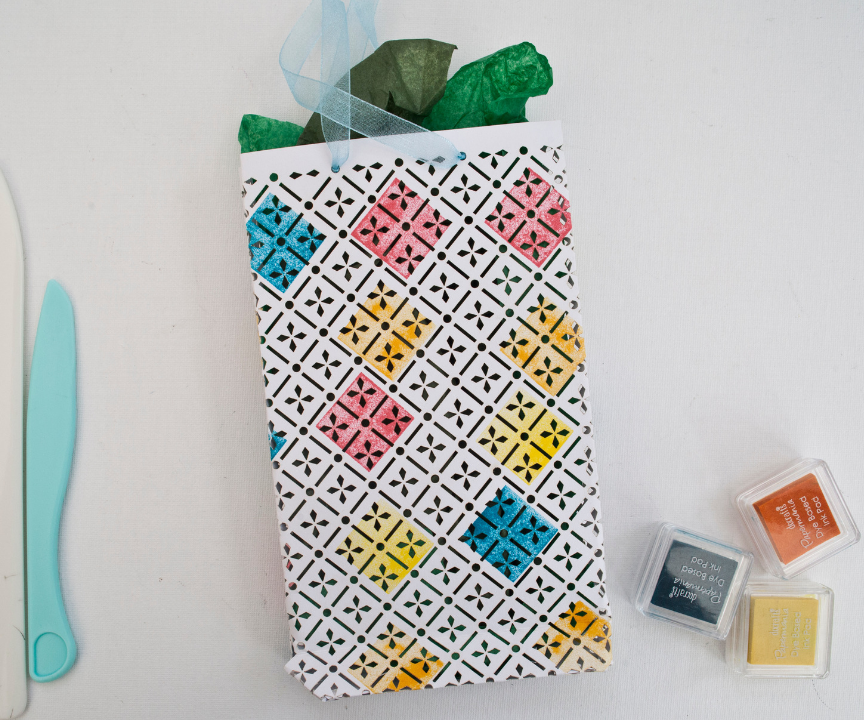 Stamped Gift Bag