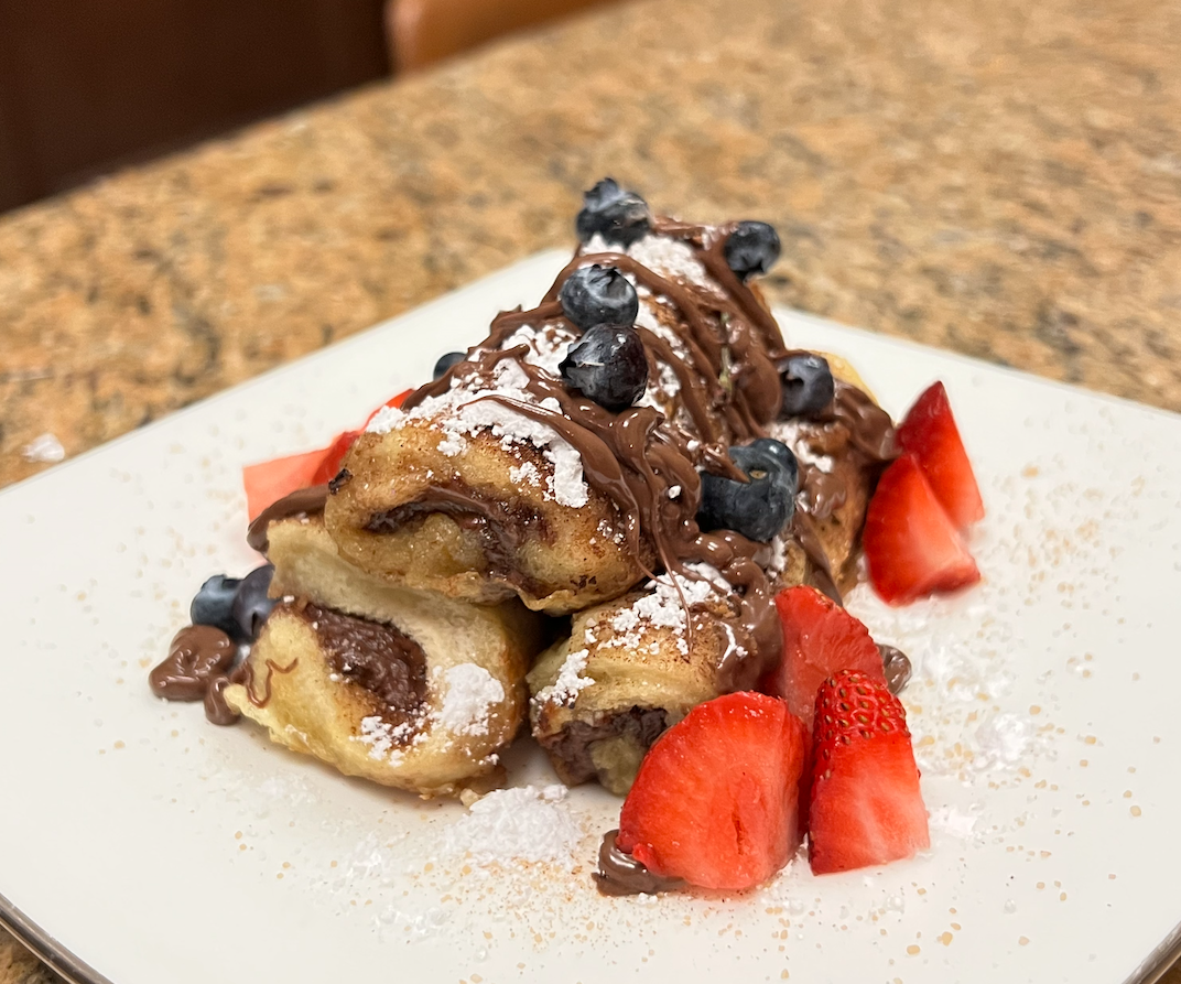 Nutella French Toast Roll Ups