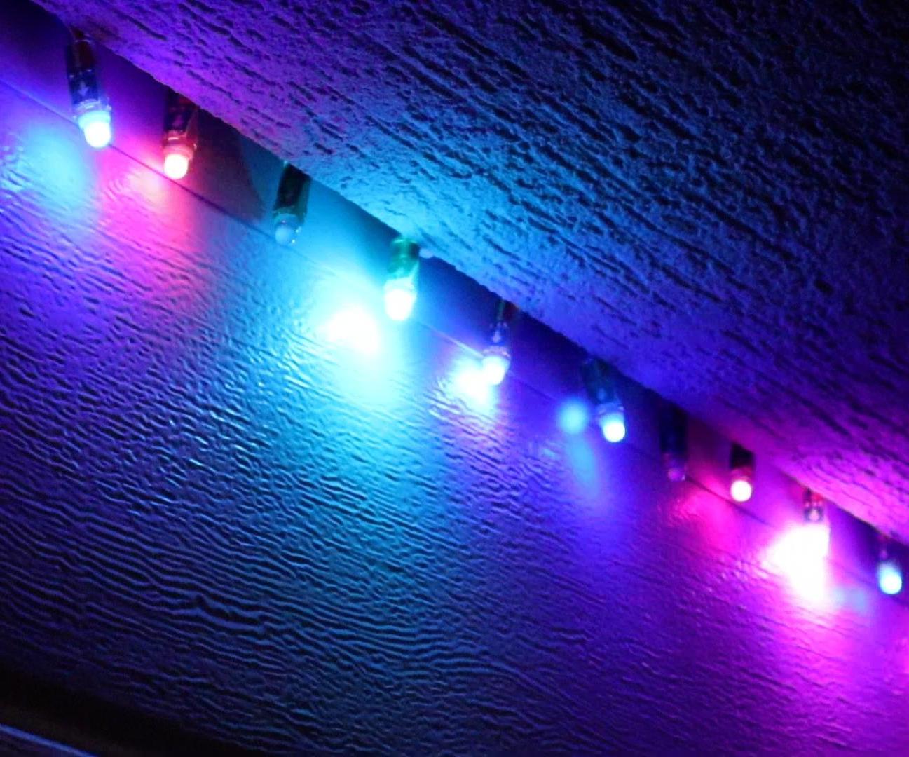 NeoPixel Garage Door Christmas Lights