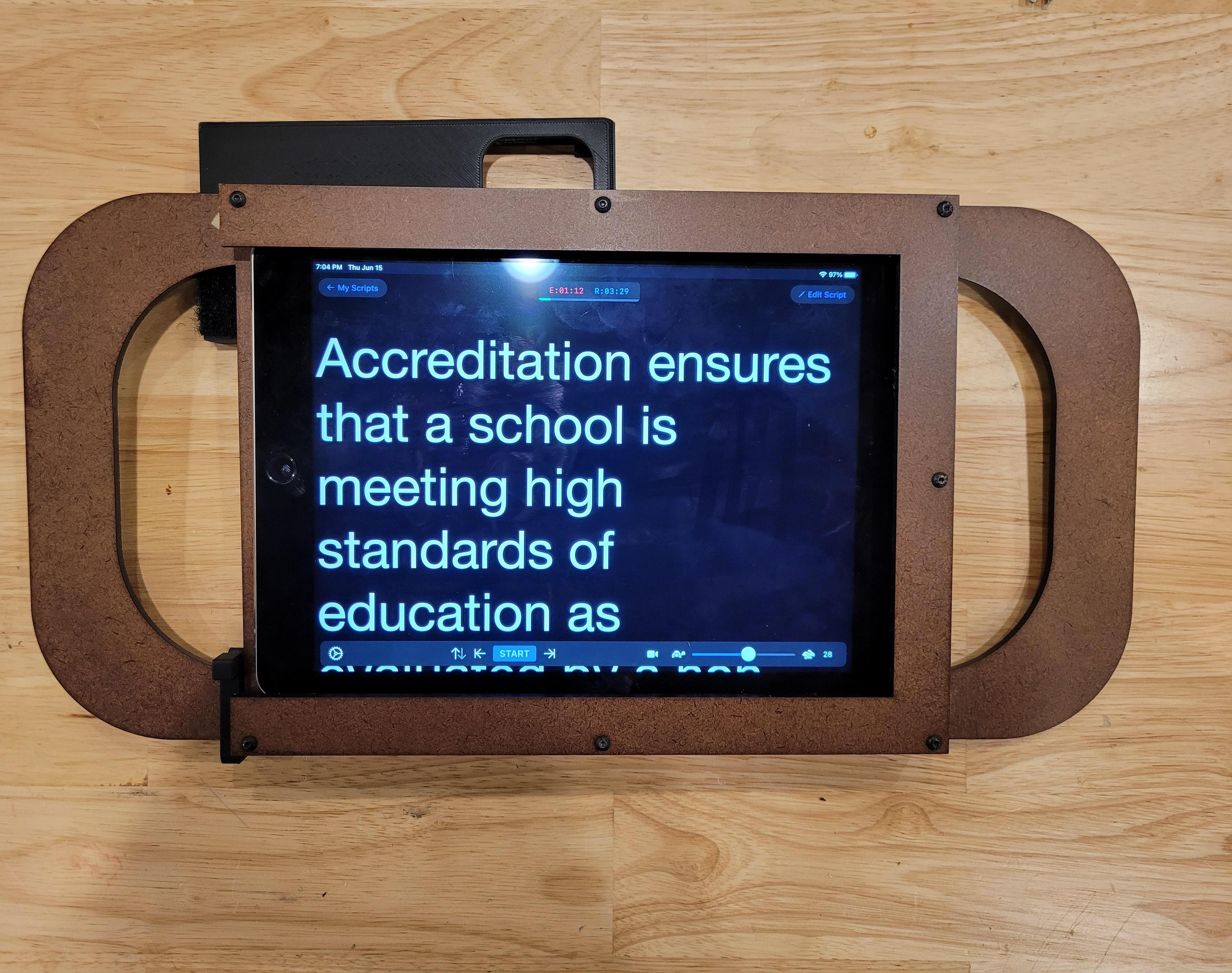 The Mobile Teleprompter