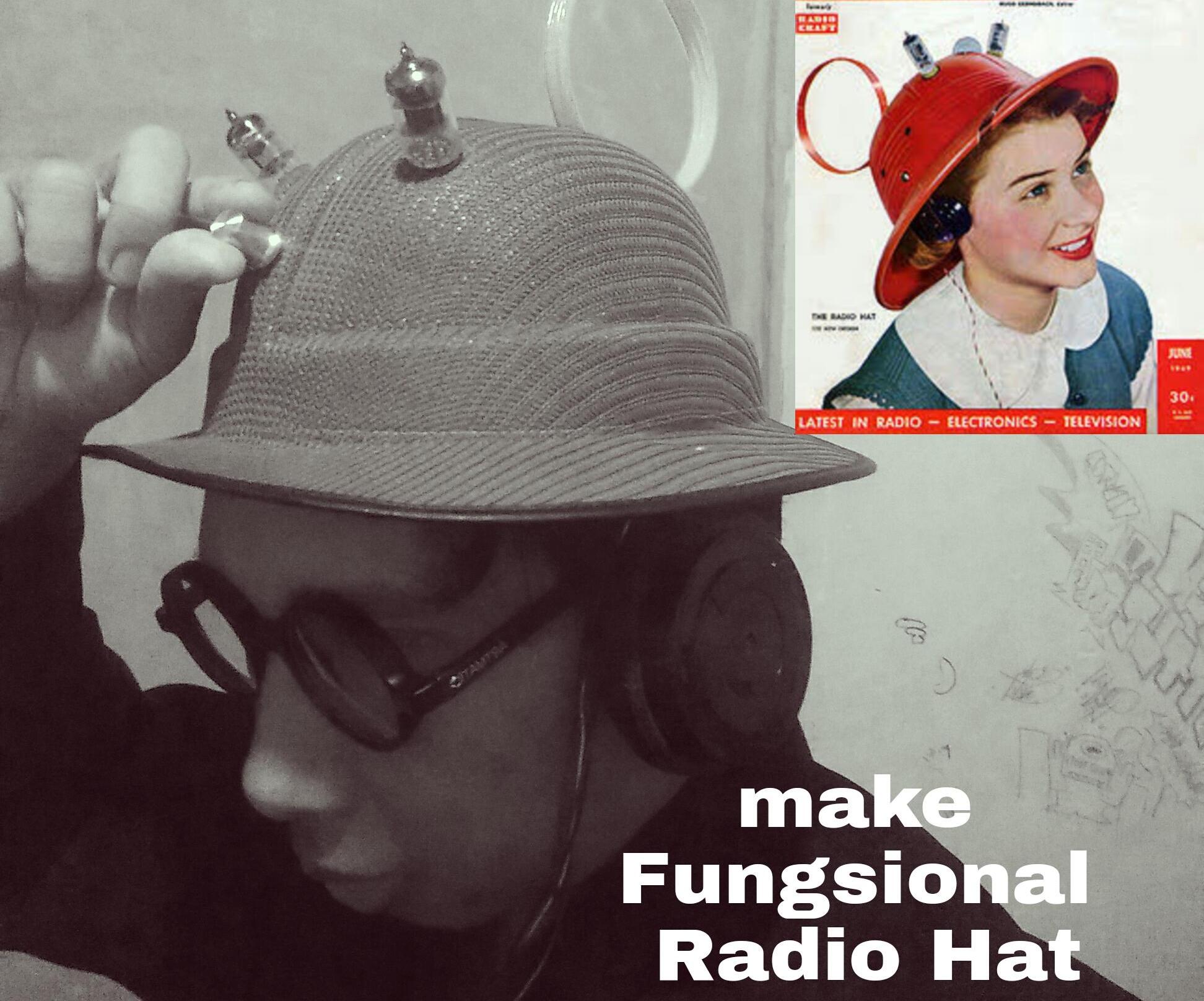 Make Fungsional Radio Hat From 1949