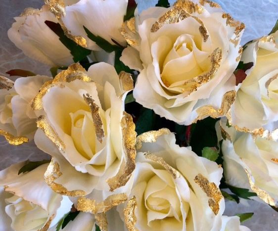 Mother's Day Gold Bouquet of Simply Gilded Blooms
