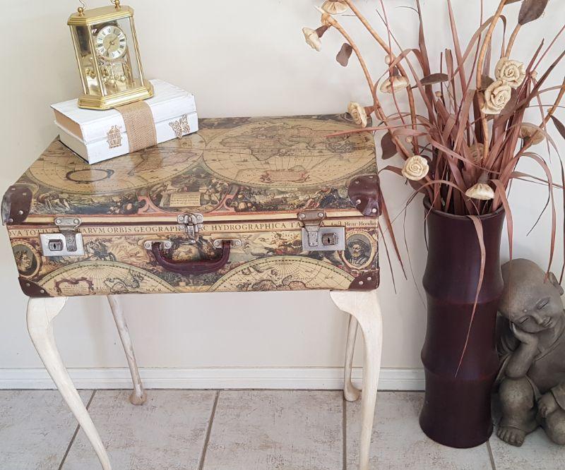 How to Make a Vintage Suitcase Table