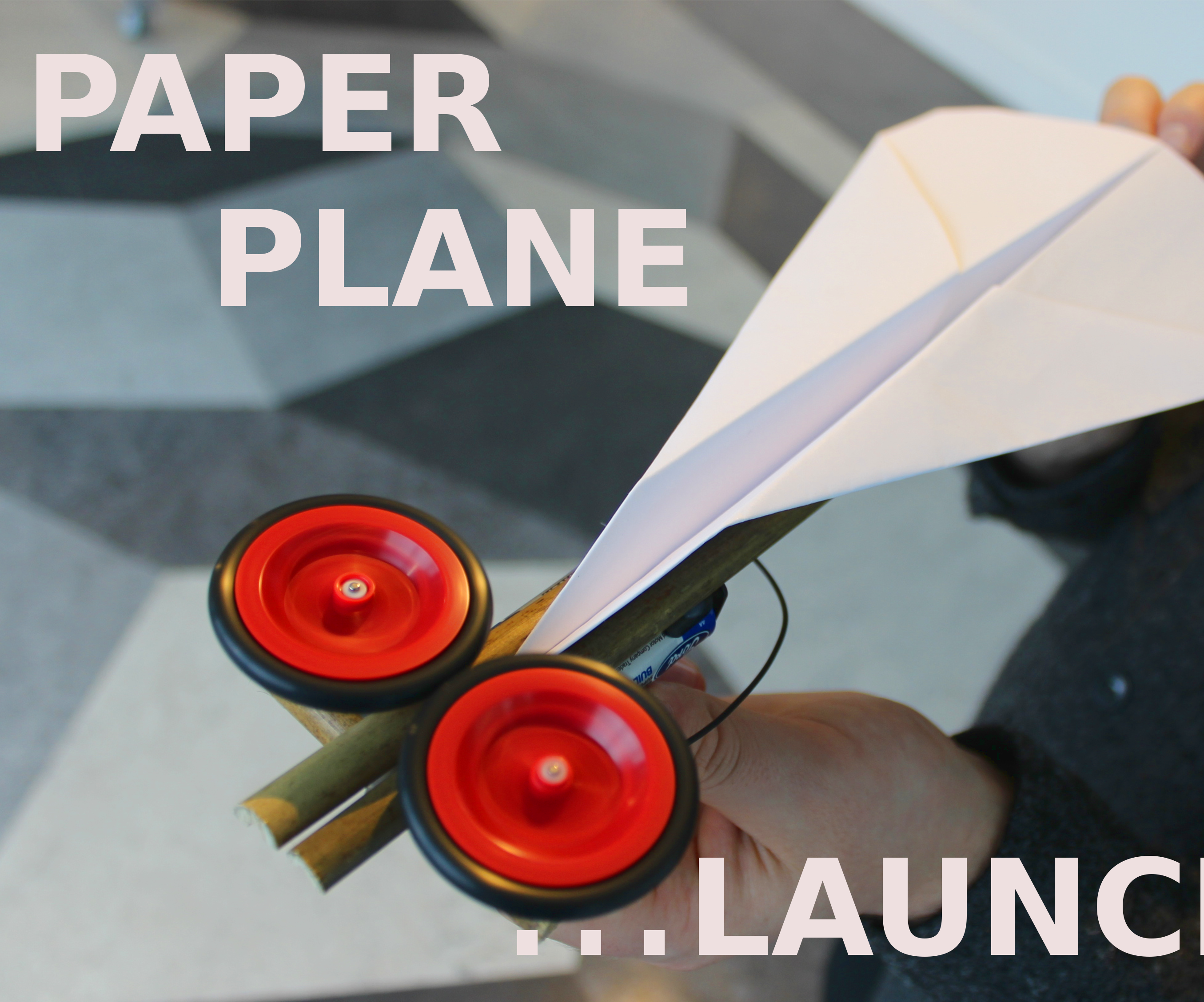 LET'S MAKE A PAPER PLANE LAUNCHER 