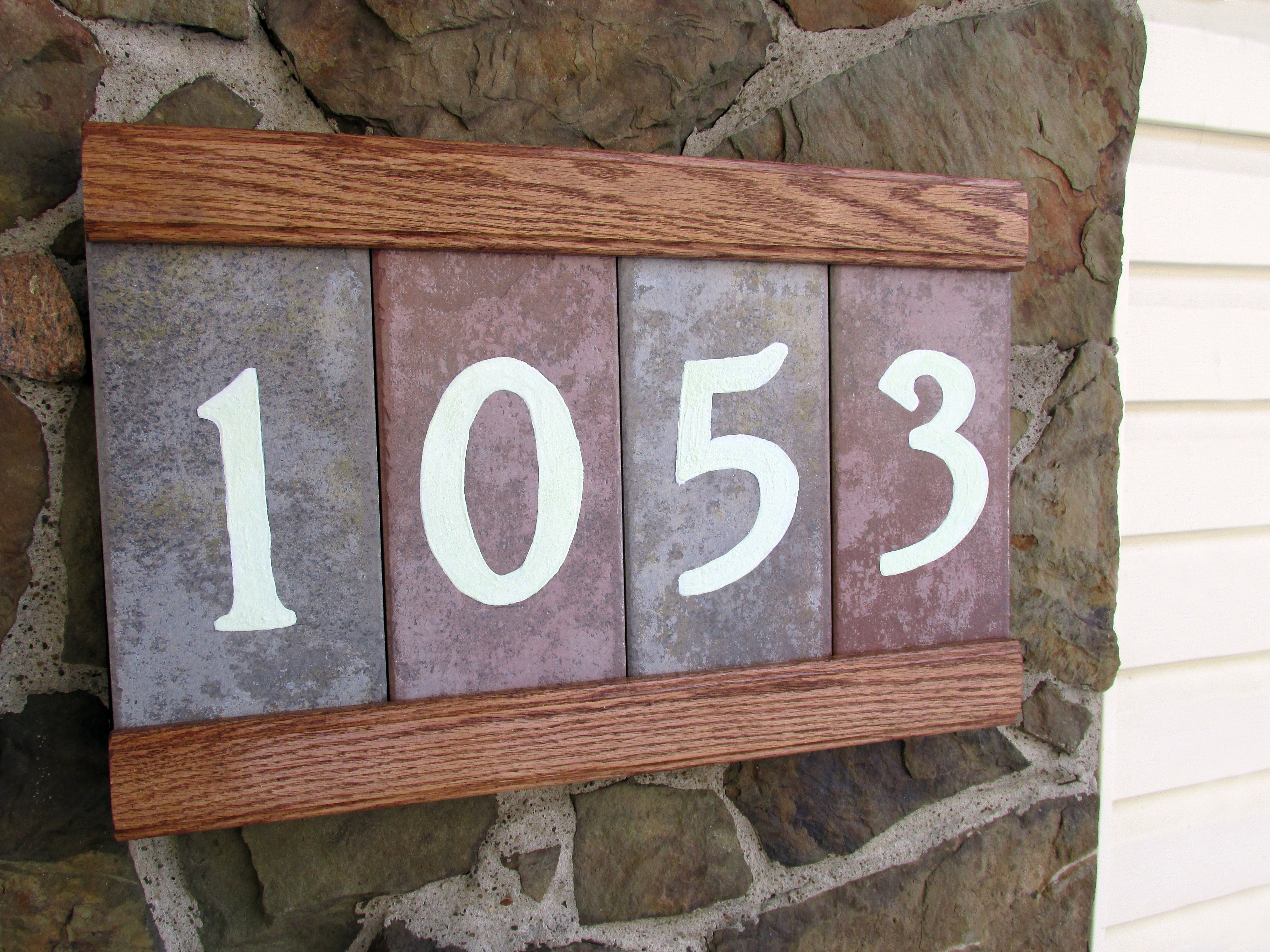 Hand Made Address Plaque With Glowing Numbers & Secret Compartment!