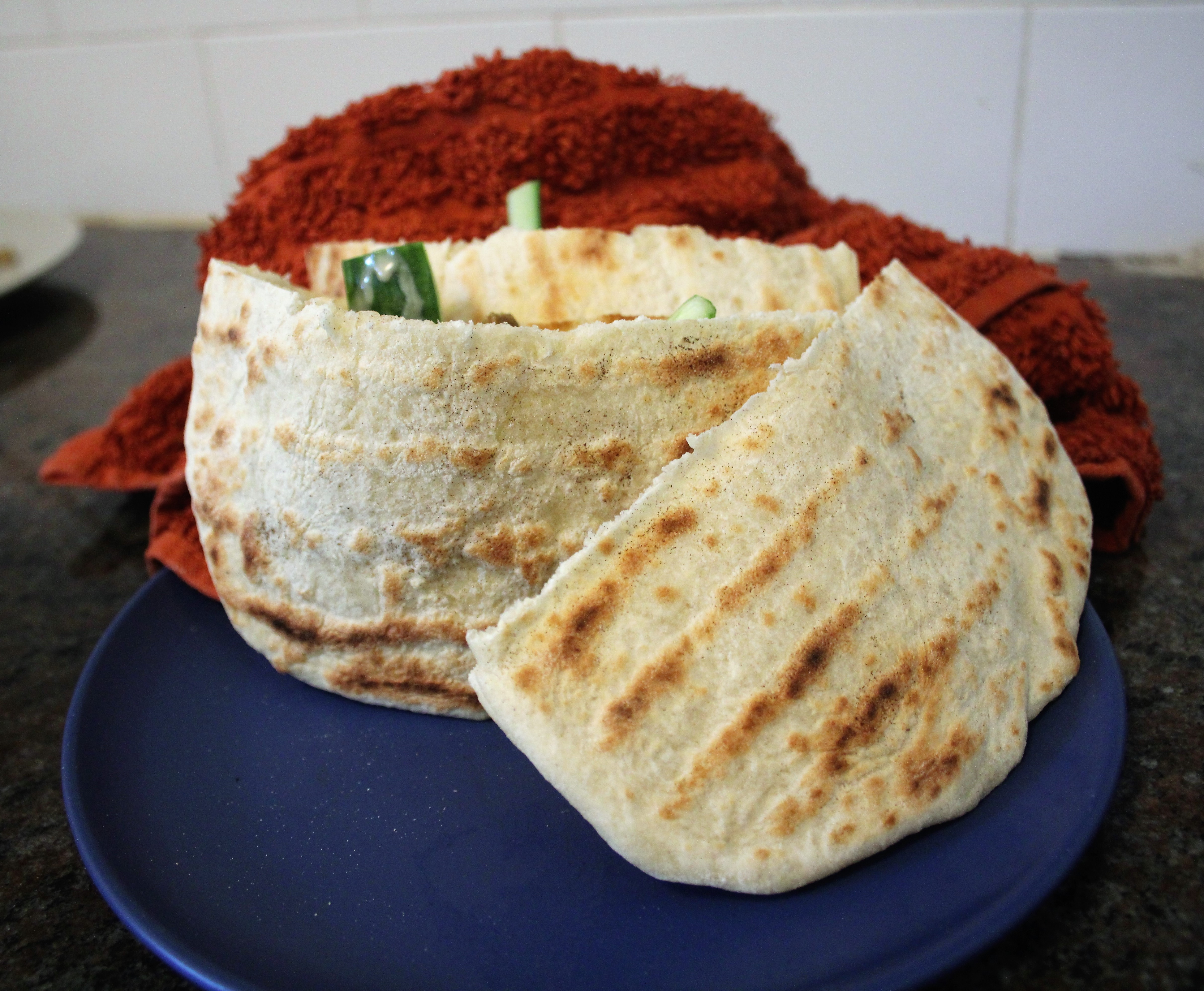 Pan Cooked Pita Bread - Pocket Flatbread