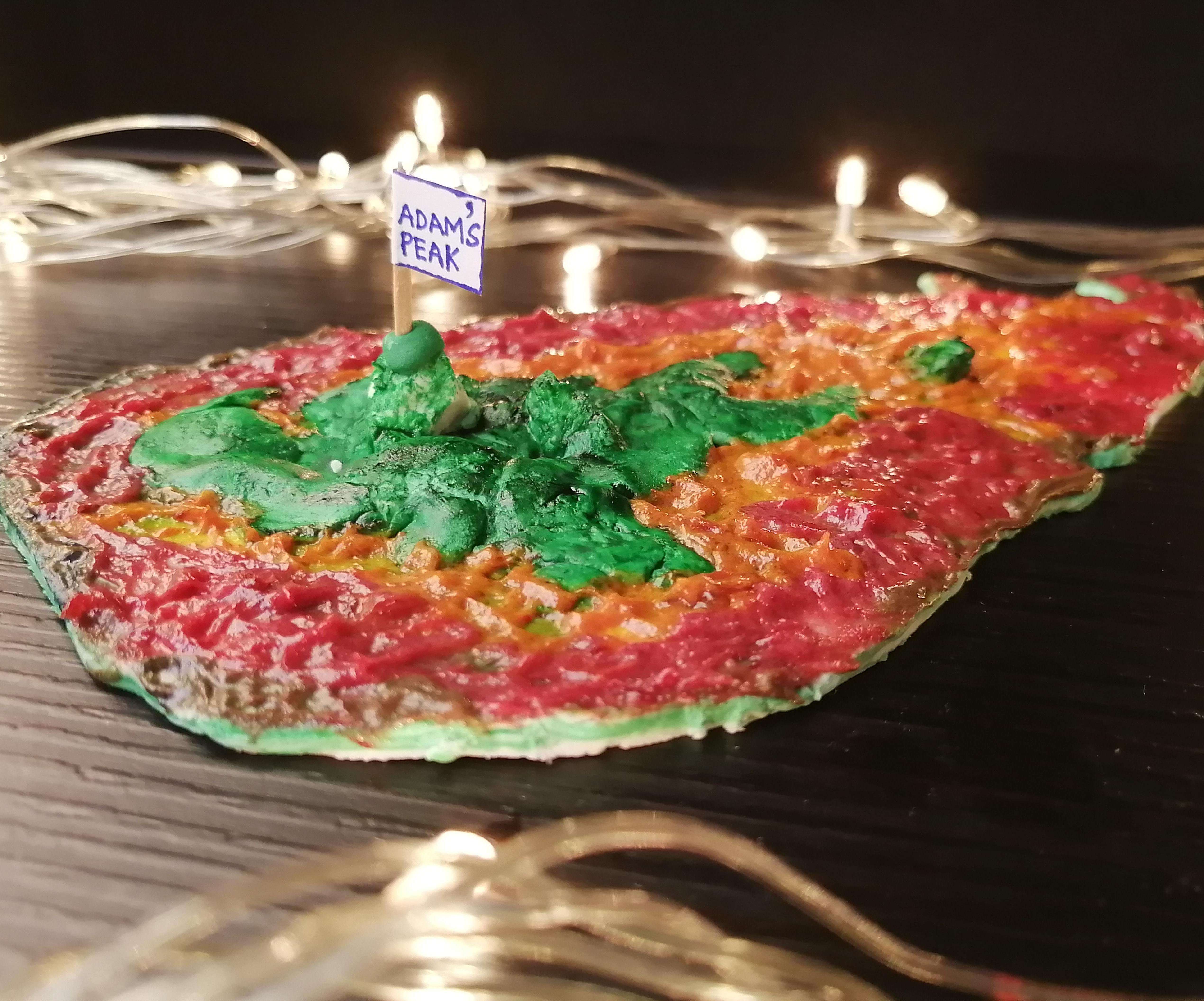 Fondant Cake Topper of Sri Lanka