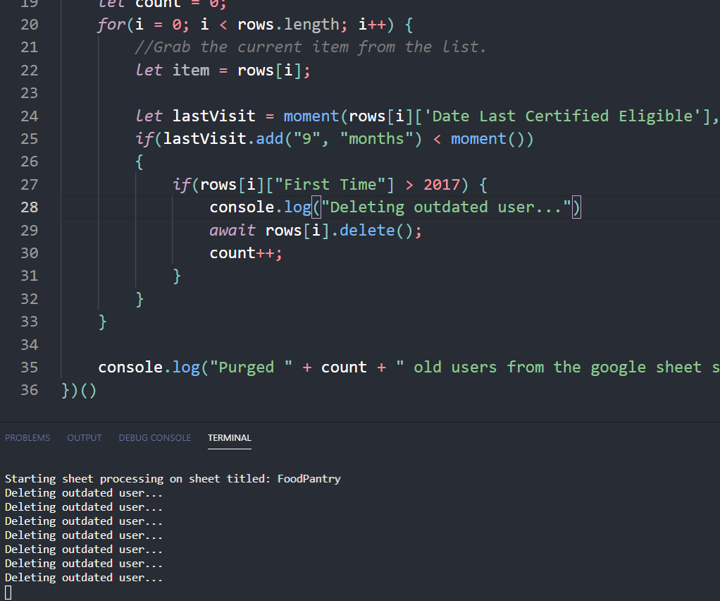 Automated Spreadsheet Processing - Node.js