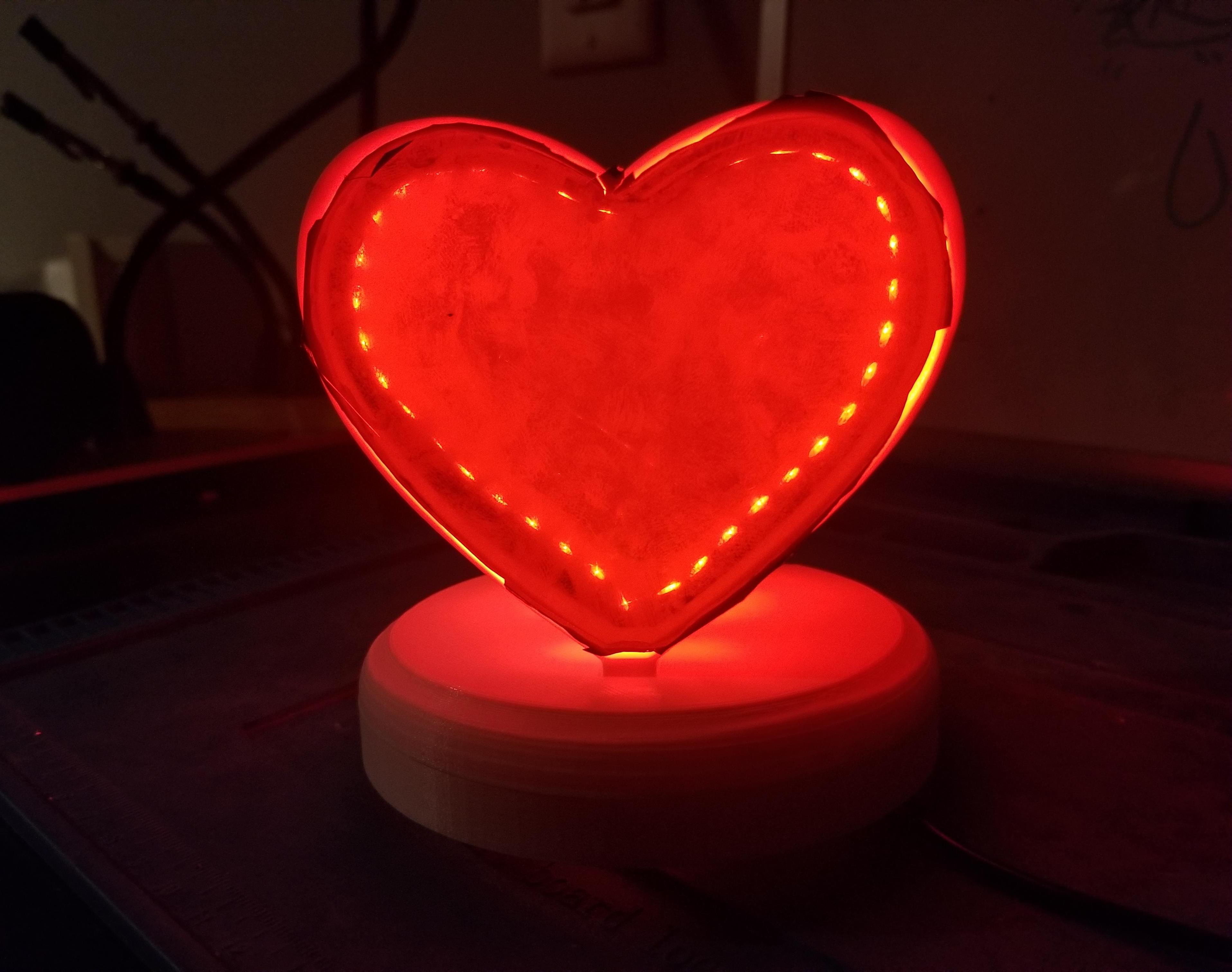 Decorative Glowing Heart