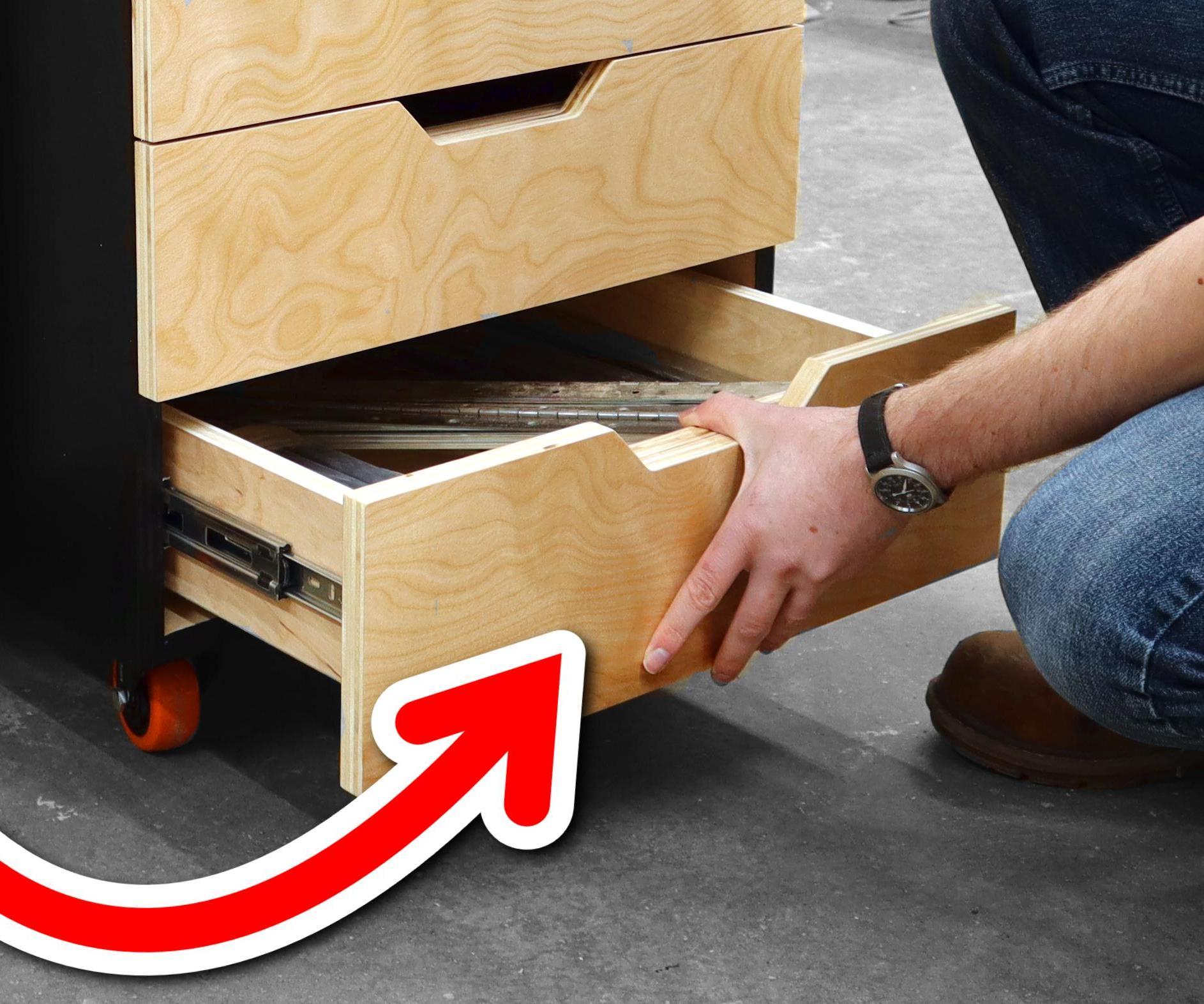 Drawer Pull Cutouts! Easy Router Technique!