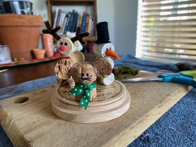 Christmas Cork Decor