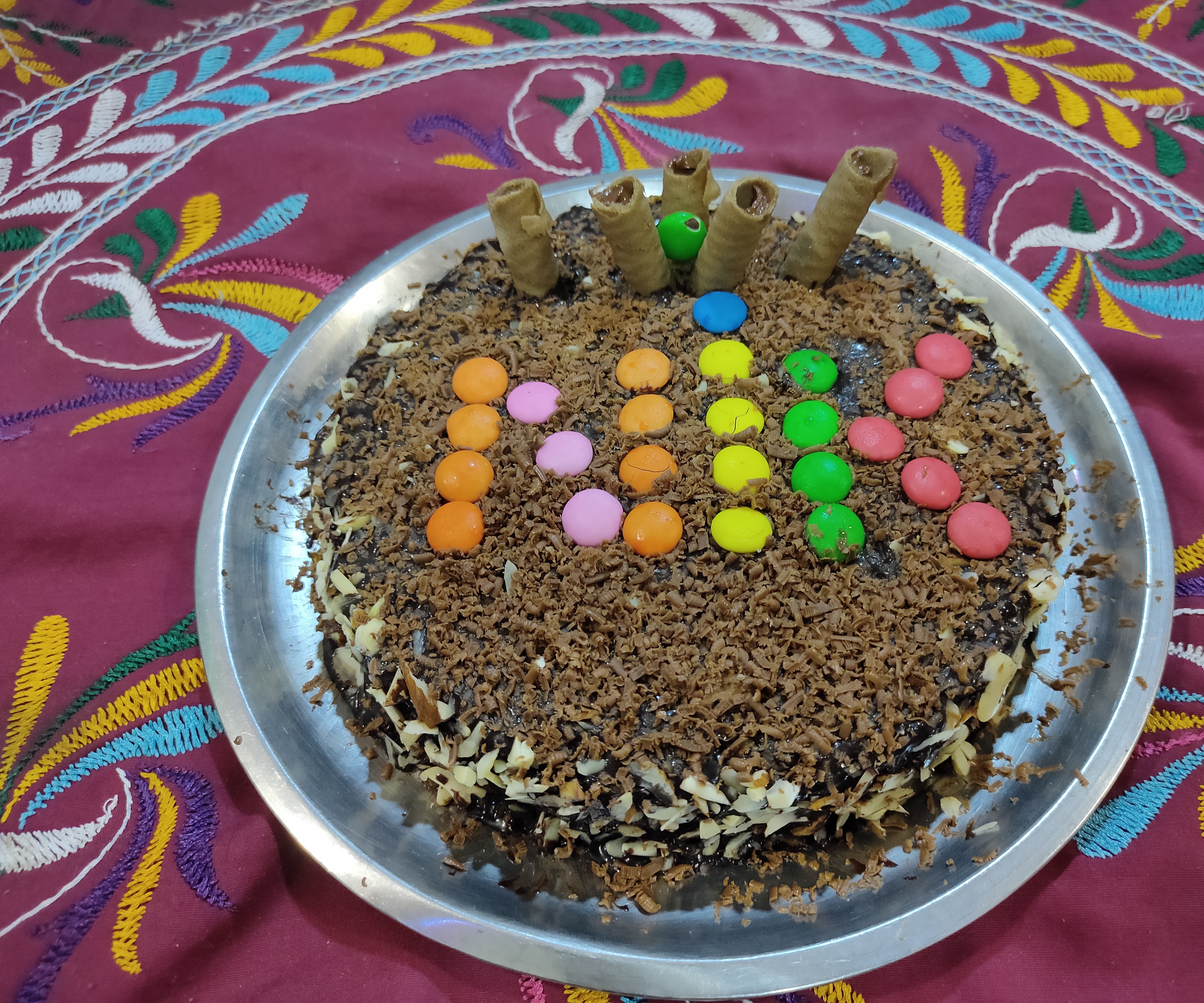 Handmade Chocolate Birthday Cake With Love 