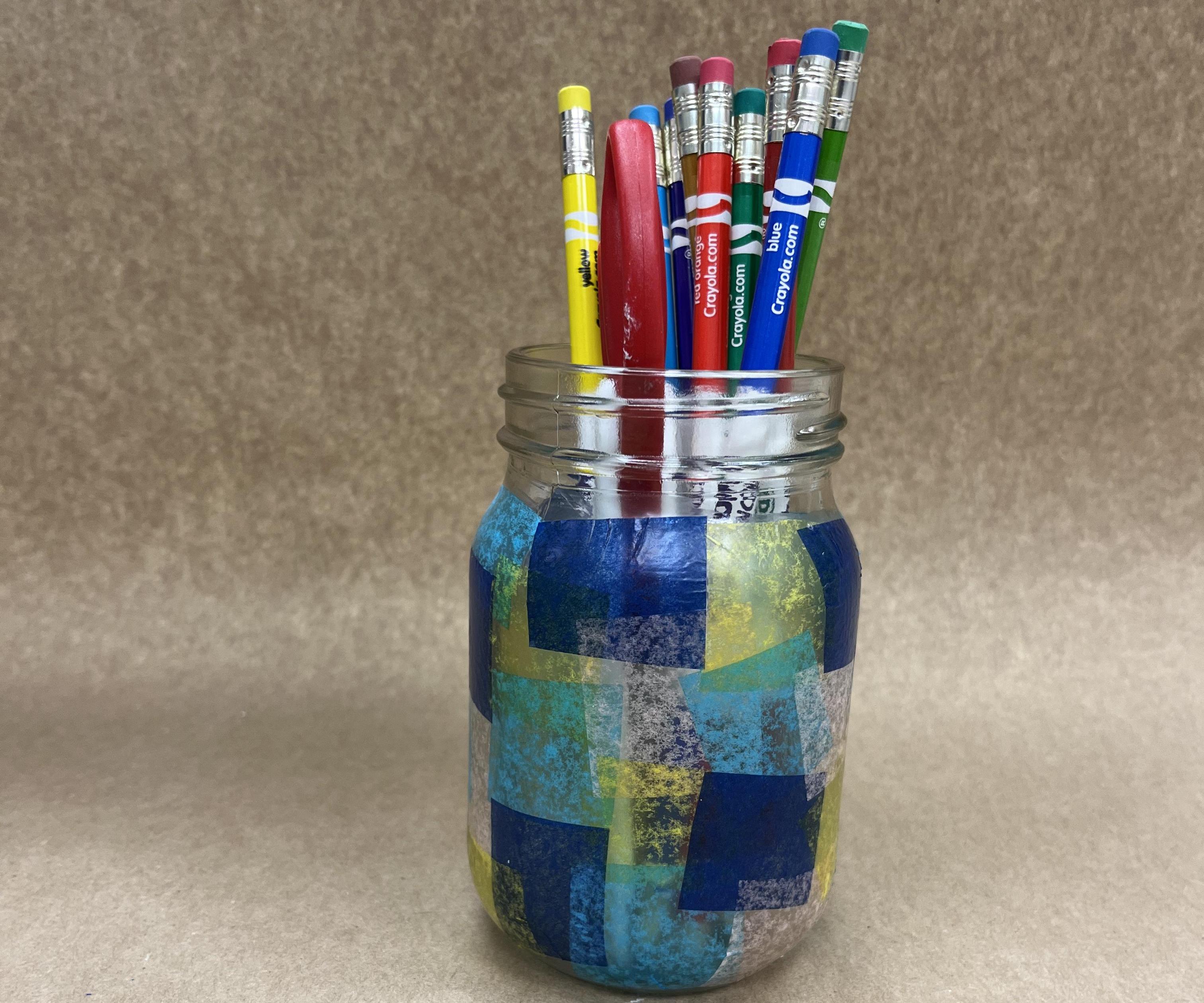 Stained Glass Mason Jar