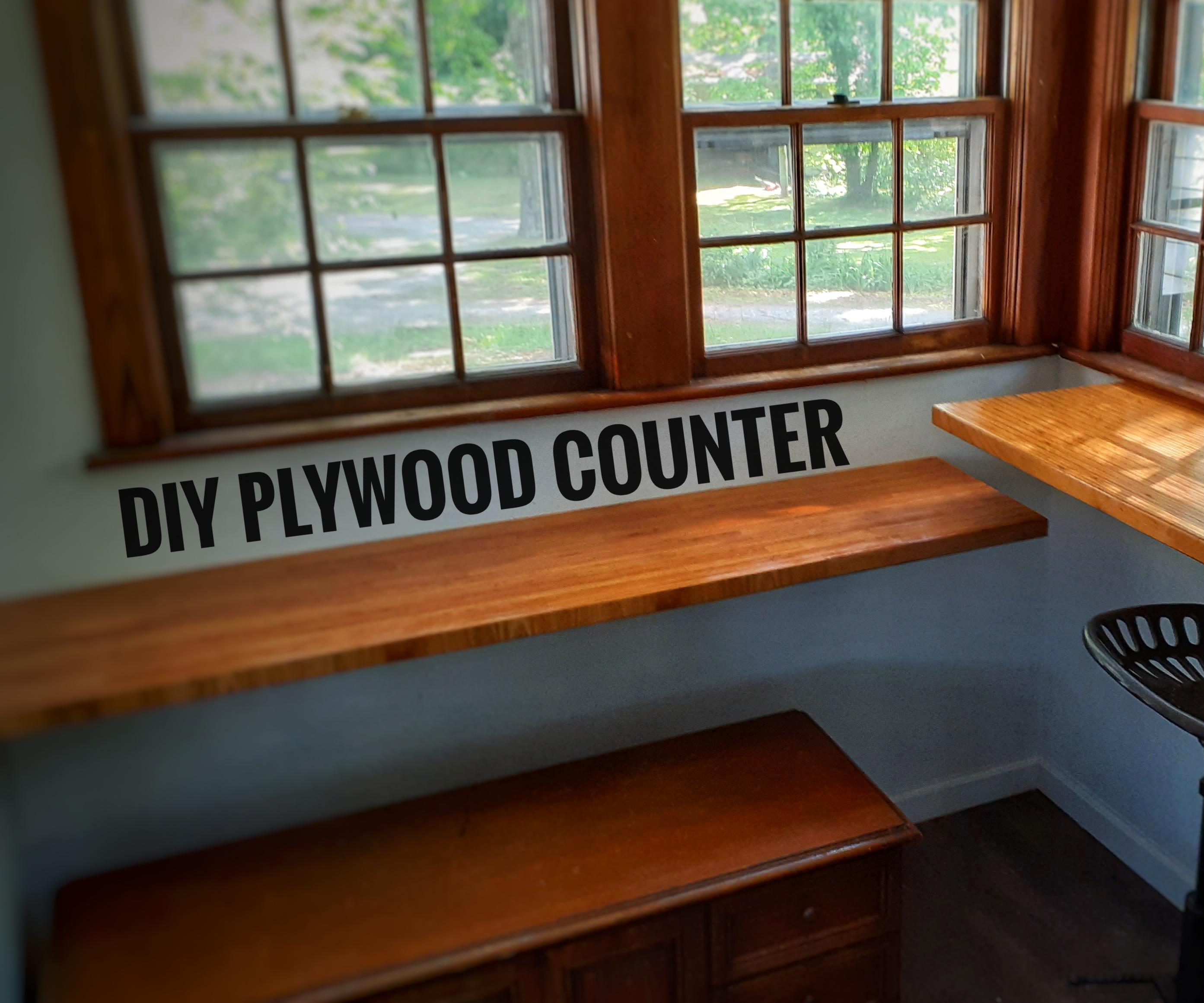 Making a Counter From Plywood Scraps
