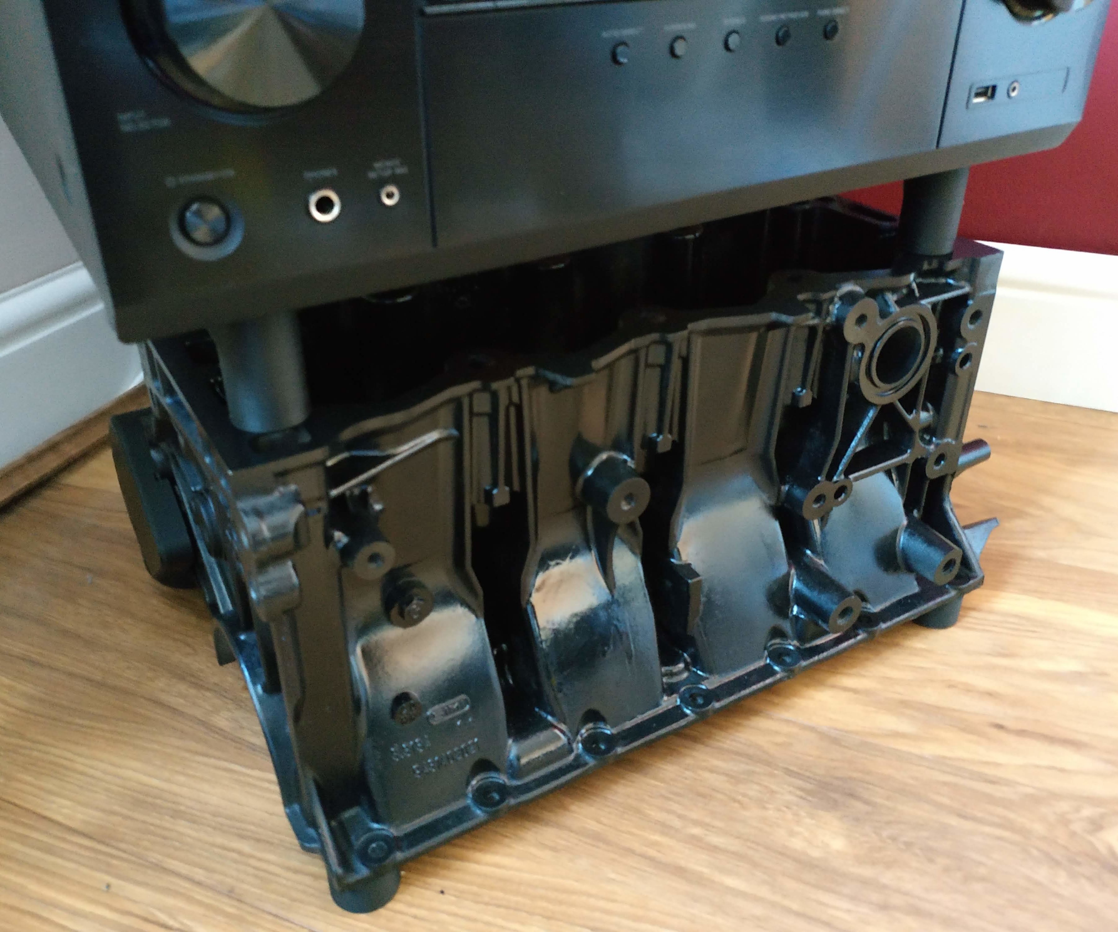 Engine Block TV Stand