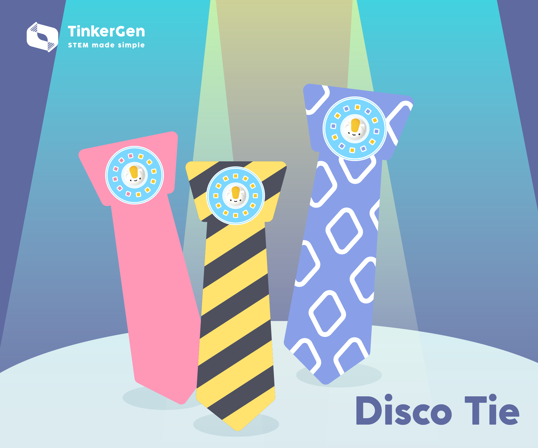 Disco Tie With TinkerGen Glint