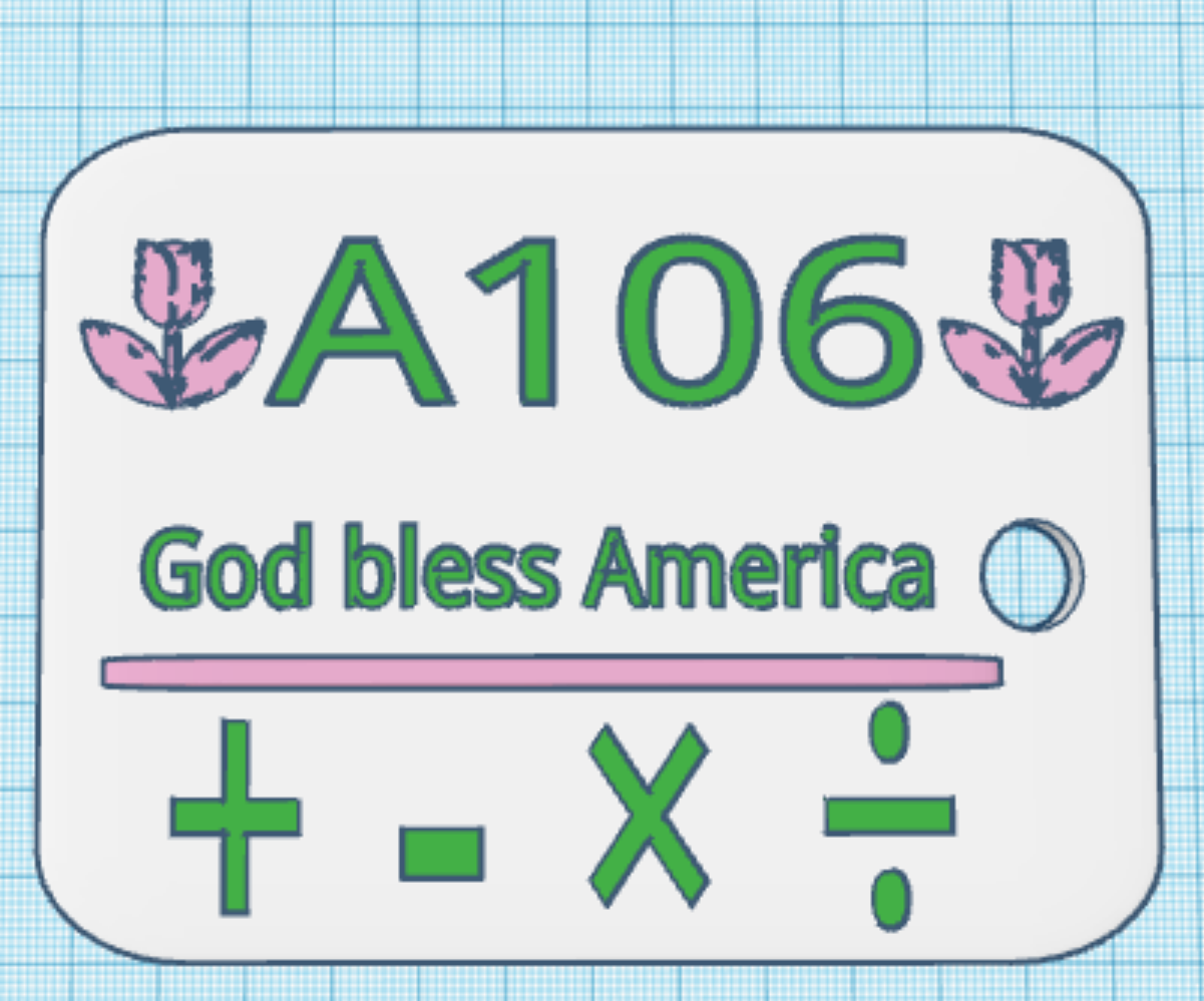 Custom Bathroom Pass for My Teacher