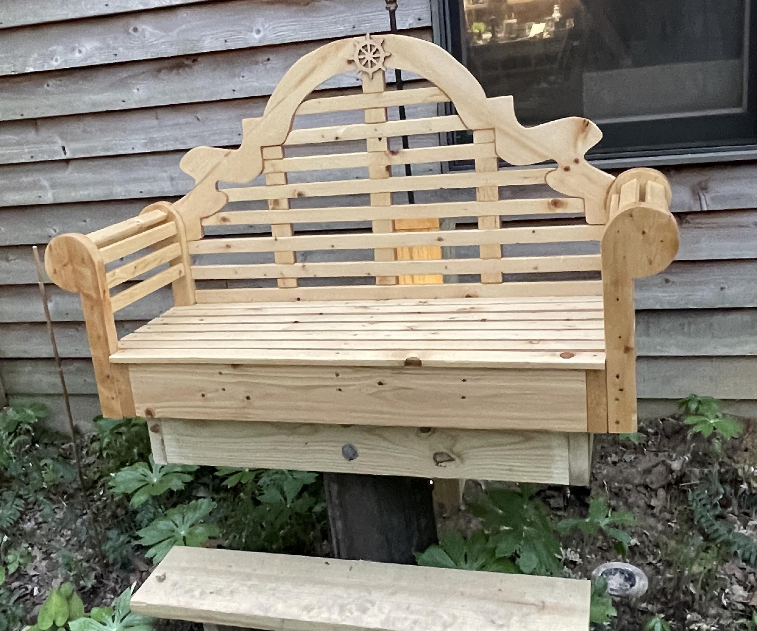 Fancy Elevated Garden Bench