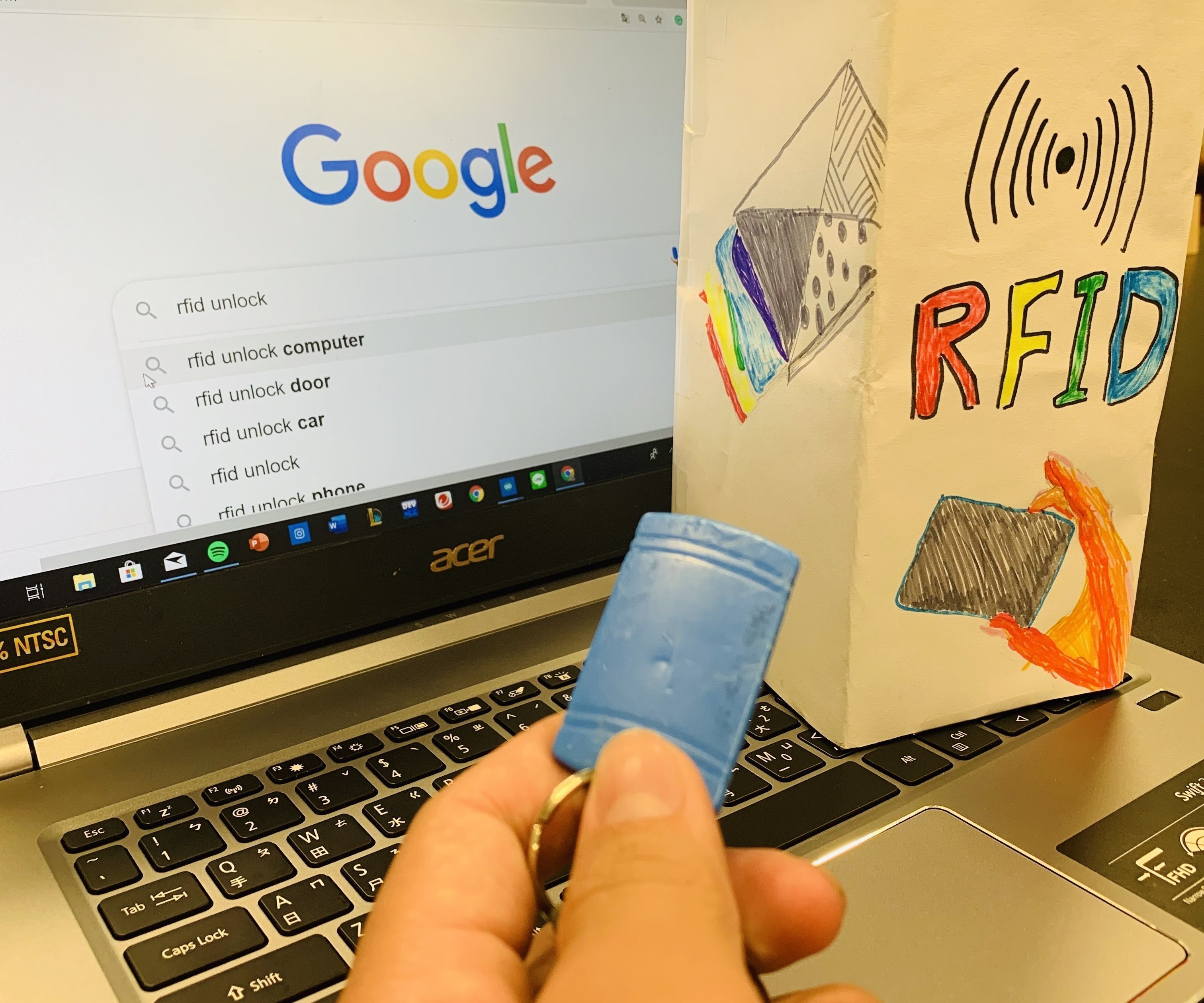 The wide use of RFID card (Unlock PC,Gmail,Arduino)