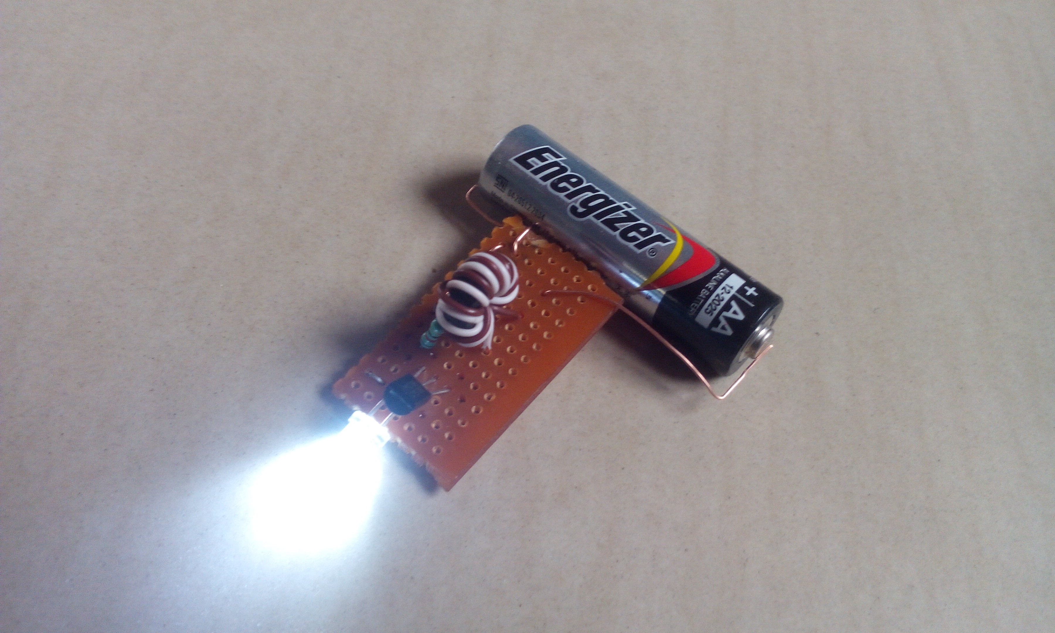 Led With a Single AA Battery Aka Joule Thief 