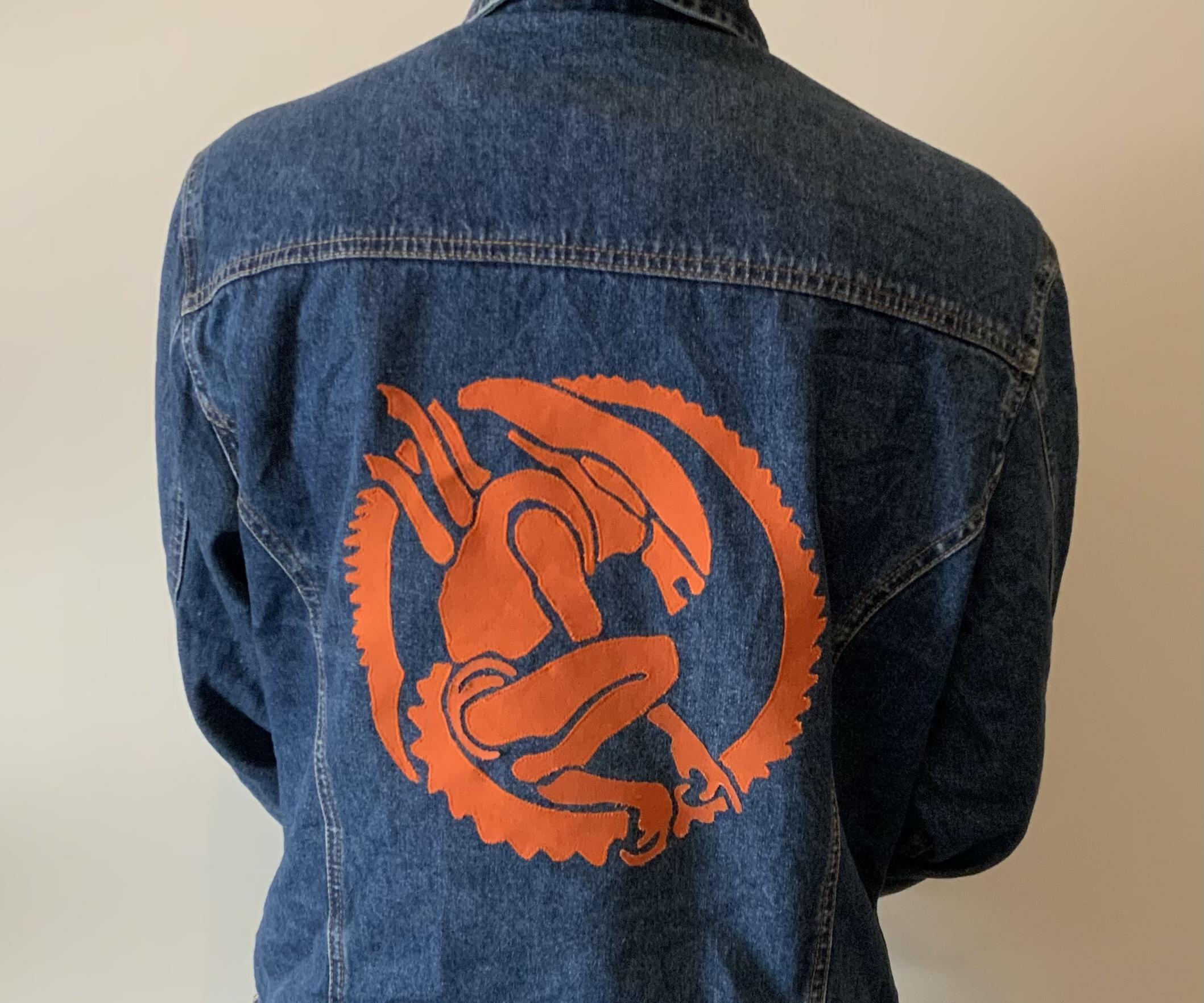 Denim Jacket With Alien Appliqué Tutorial