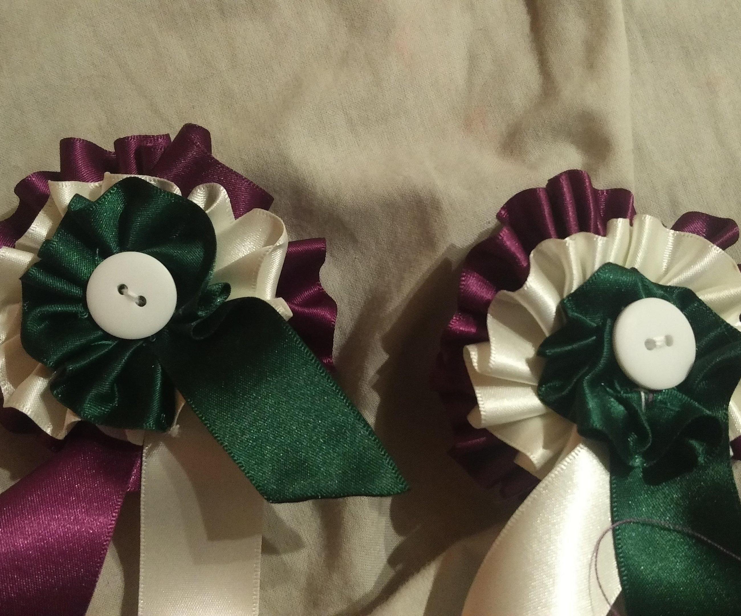 How to Make a Ribbon Brooche / a Women's Suffrage Brooche