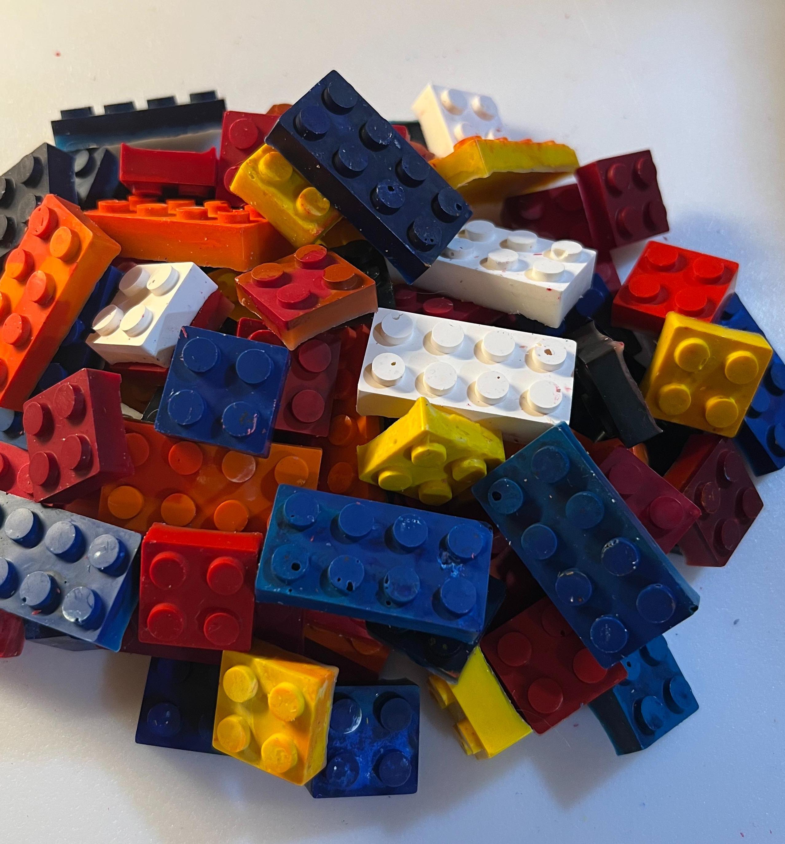 Melt Crayons Into Building Bricks!