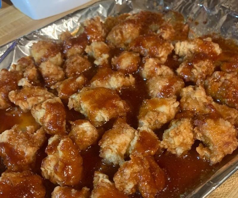 How to Make Homemade Sweet an Tangy Barbecue Boneless Wings!