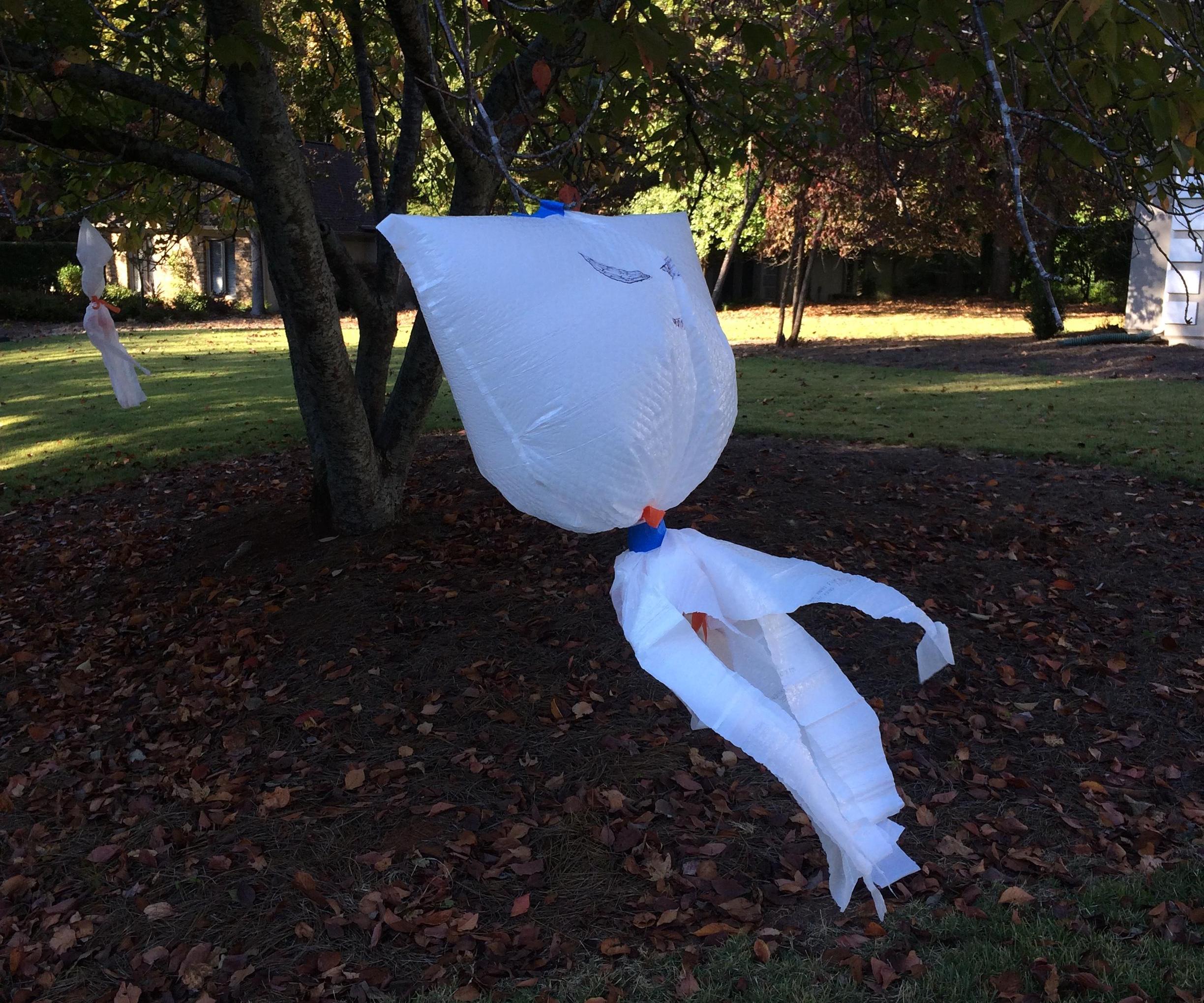 Flying Ghost Made From Everyday Objects
