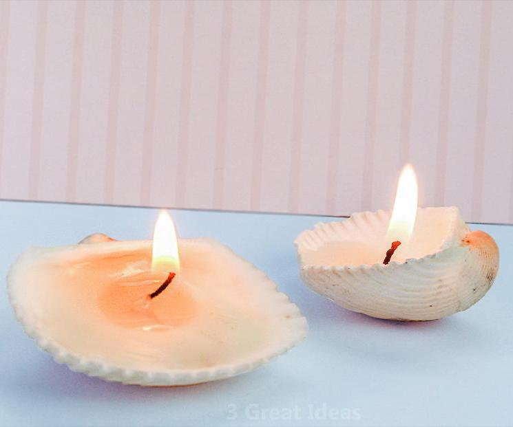Diy Sea Shell Candle