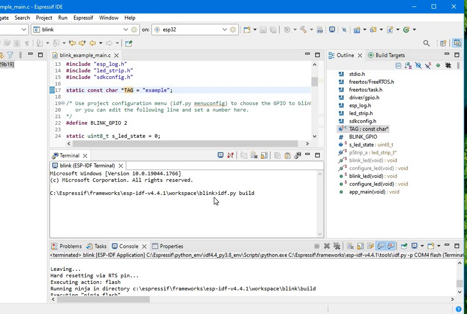 How to Use ESP-IDF Terminal or ESP-IDF PowerShell to Run Commands