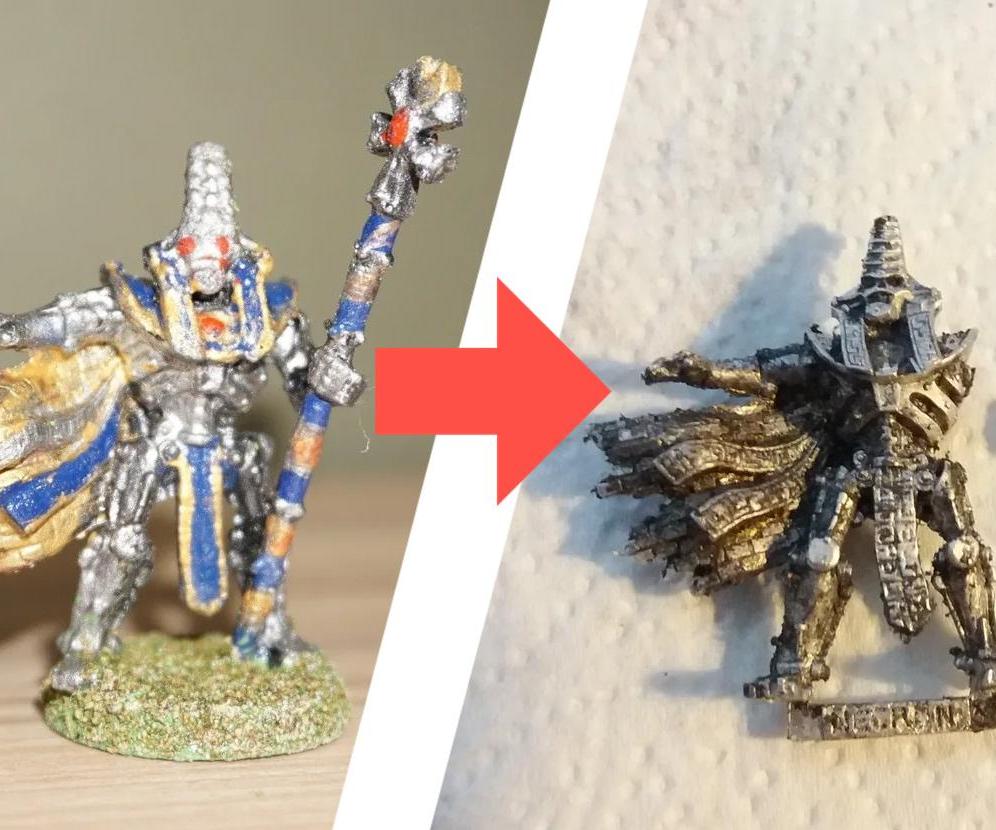 Paint Stripping Miniatures