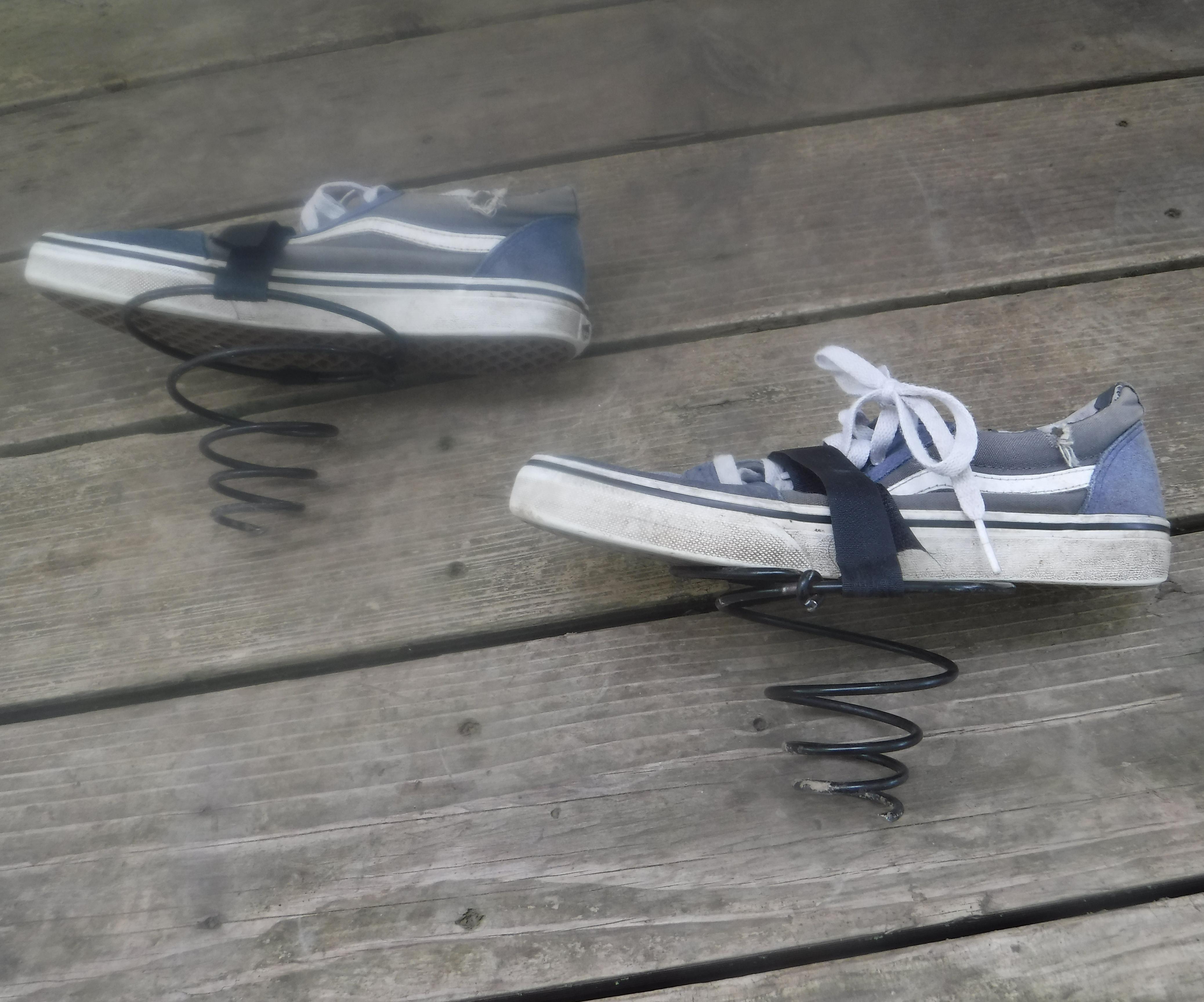 How to Attach Sofa Springs on to Shoes