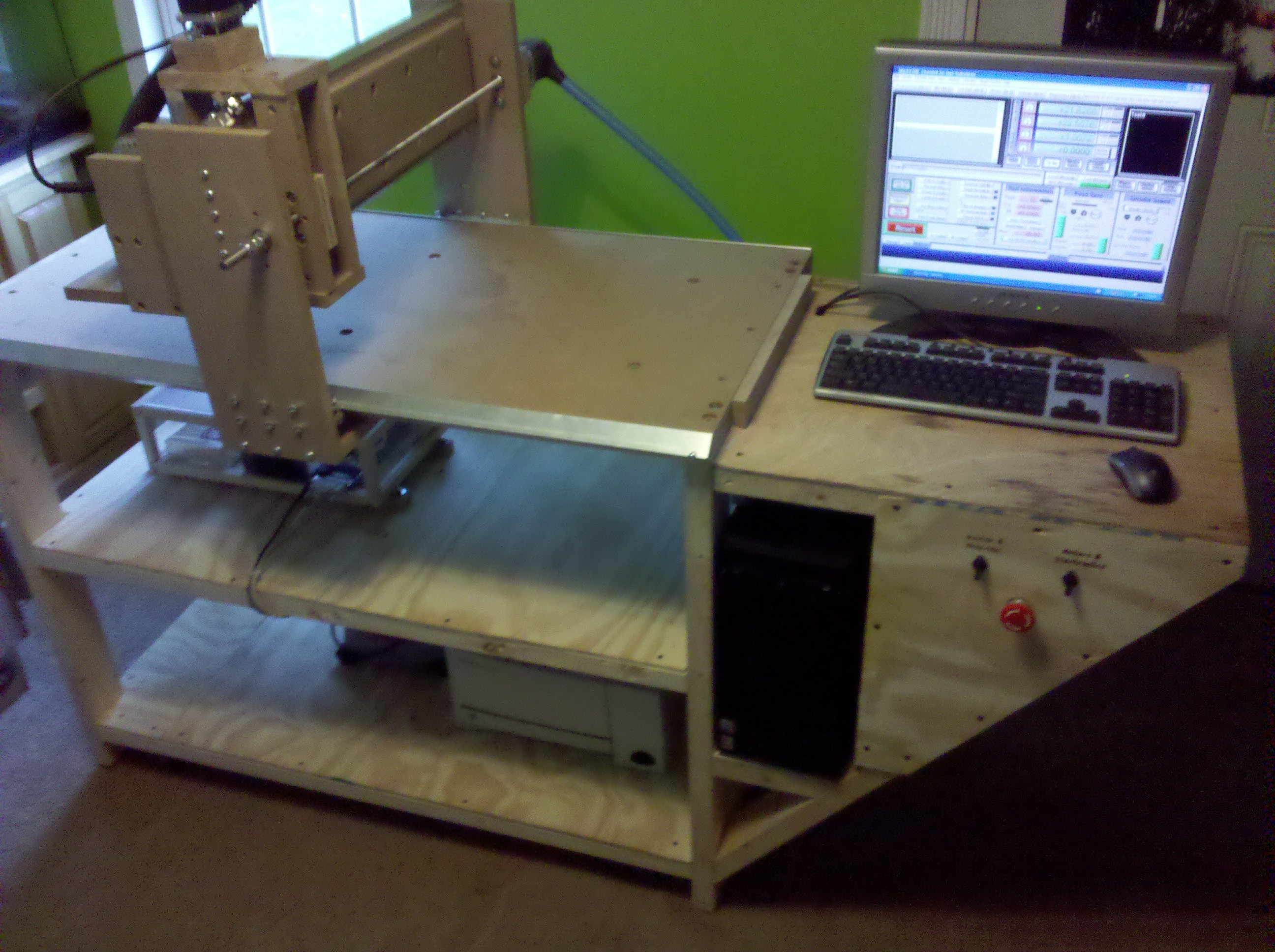 Homemade 2'x4' Wood CNC Router
