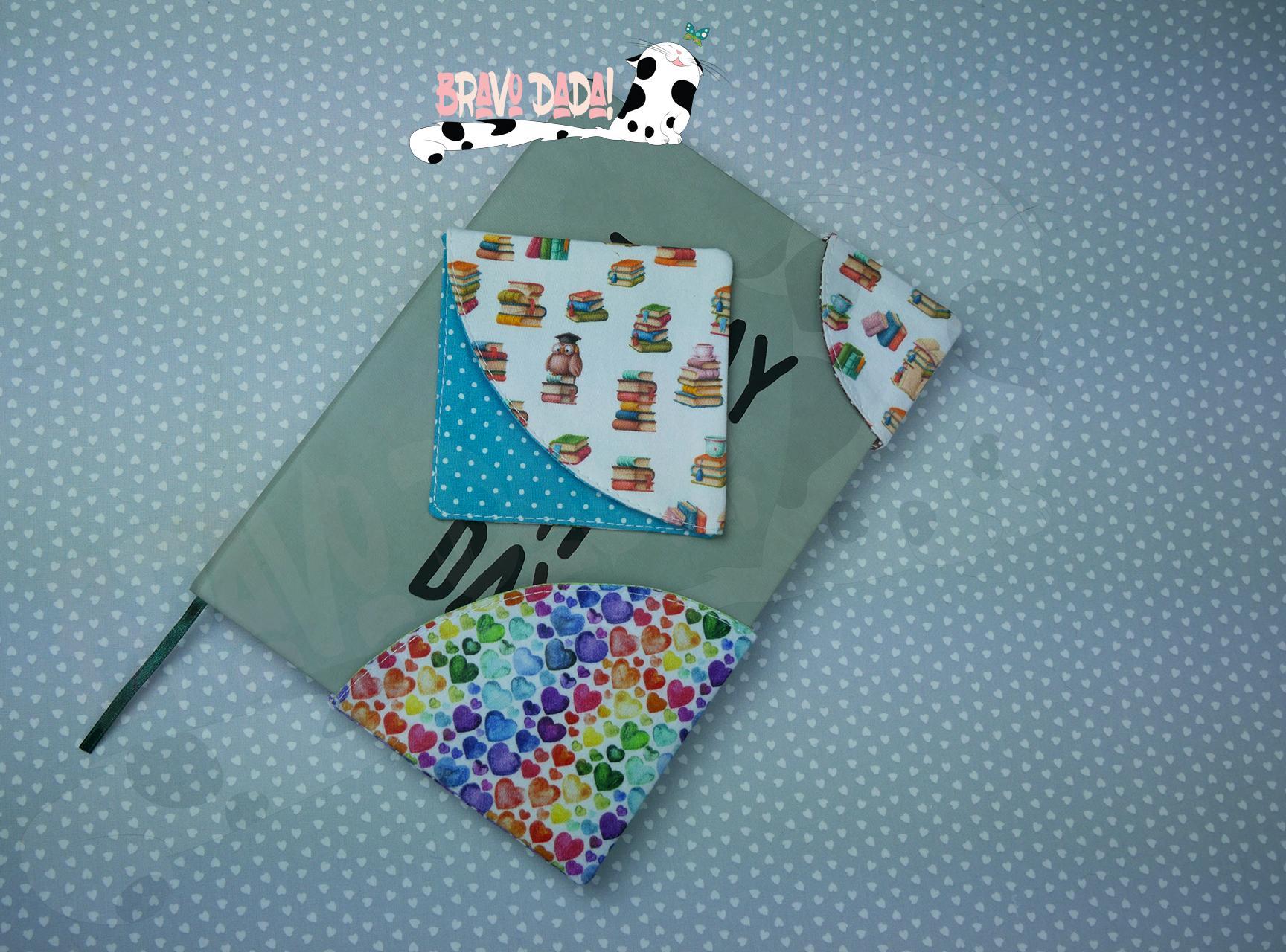 DIY How to Make Small and Large Fabric Corner Bookmarks - Bravo Dada! Sewing Tutorial