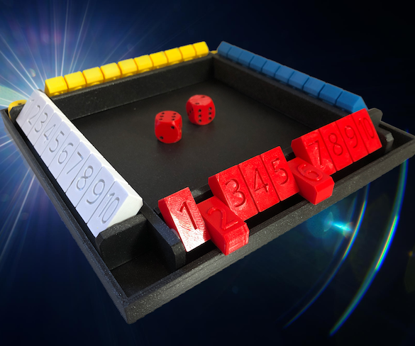 Shut the Box - Family Math Game - 3D Printed 