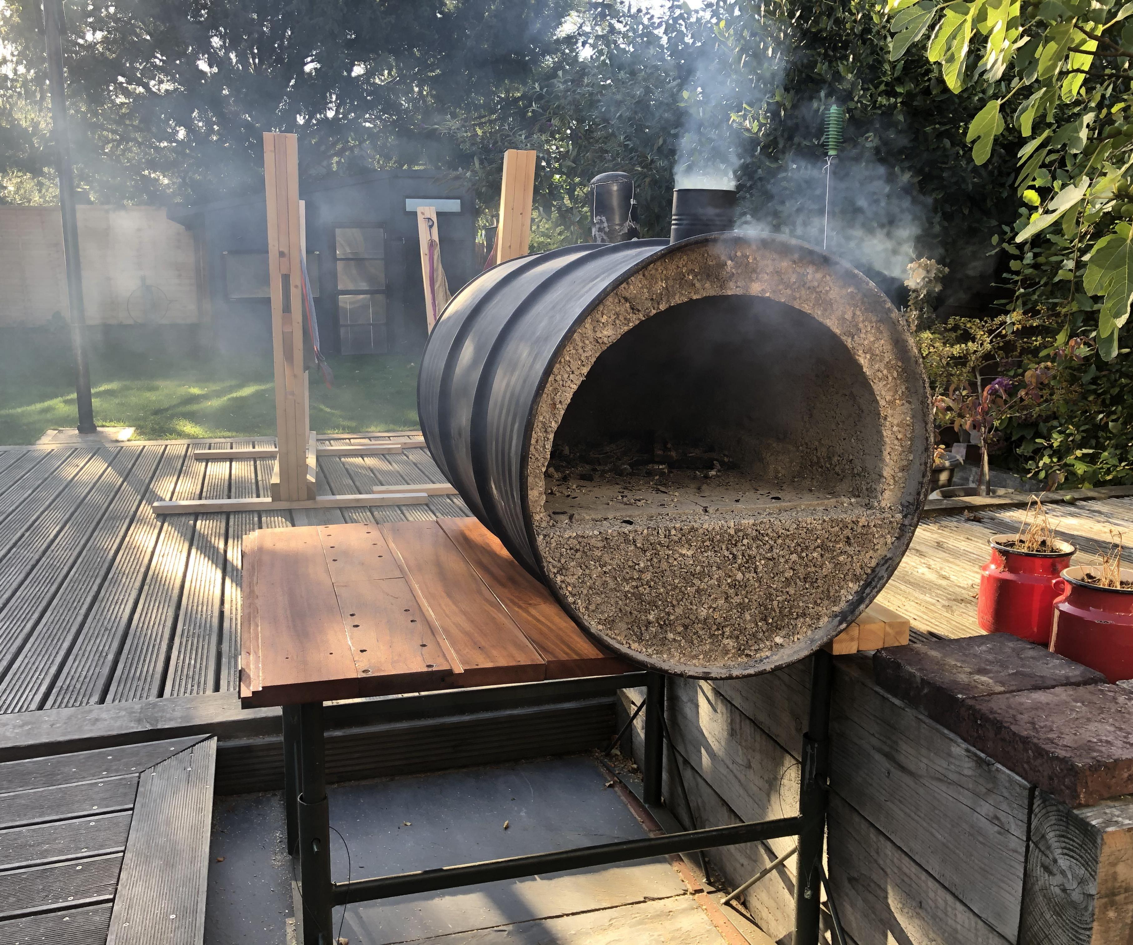 Oil Drum Pizza Oven