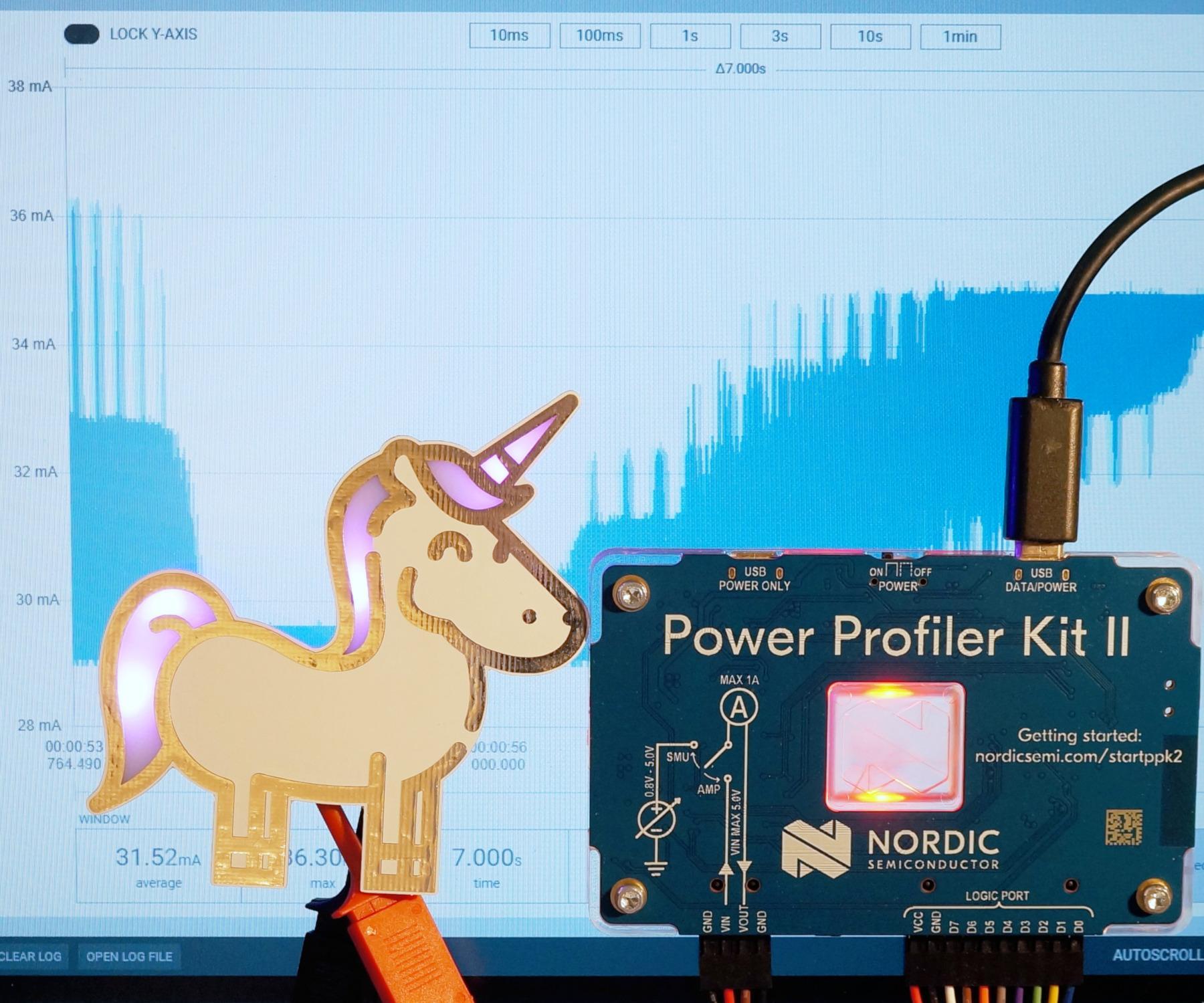 RGB LED Current Measurement With Nordic Power Profiler Kit II