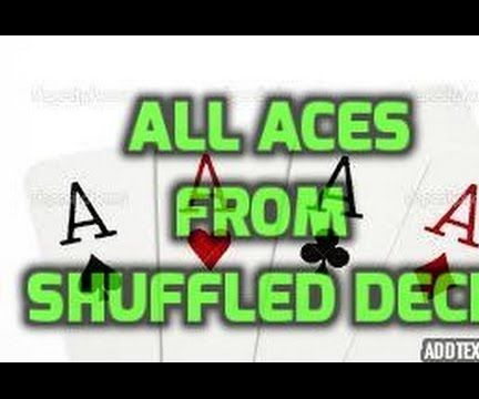 Find all the aces from shuffled deck! #magictricksrevealed