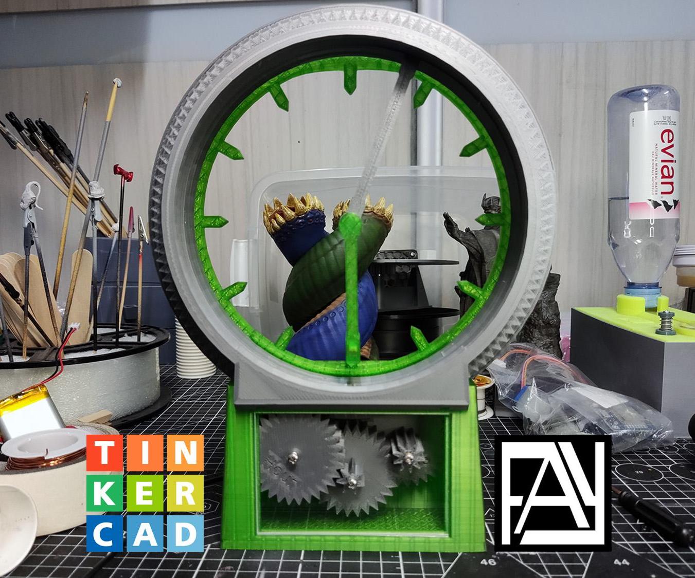 Floating Needle Clock