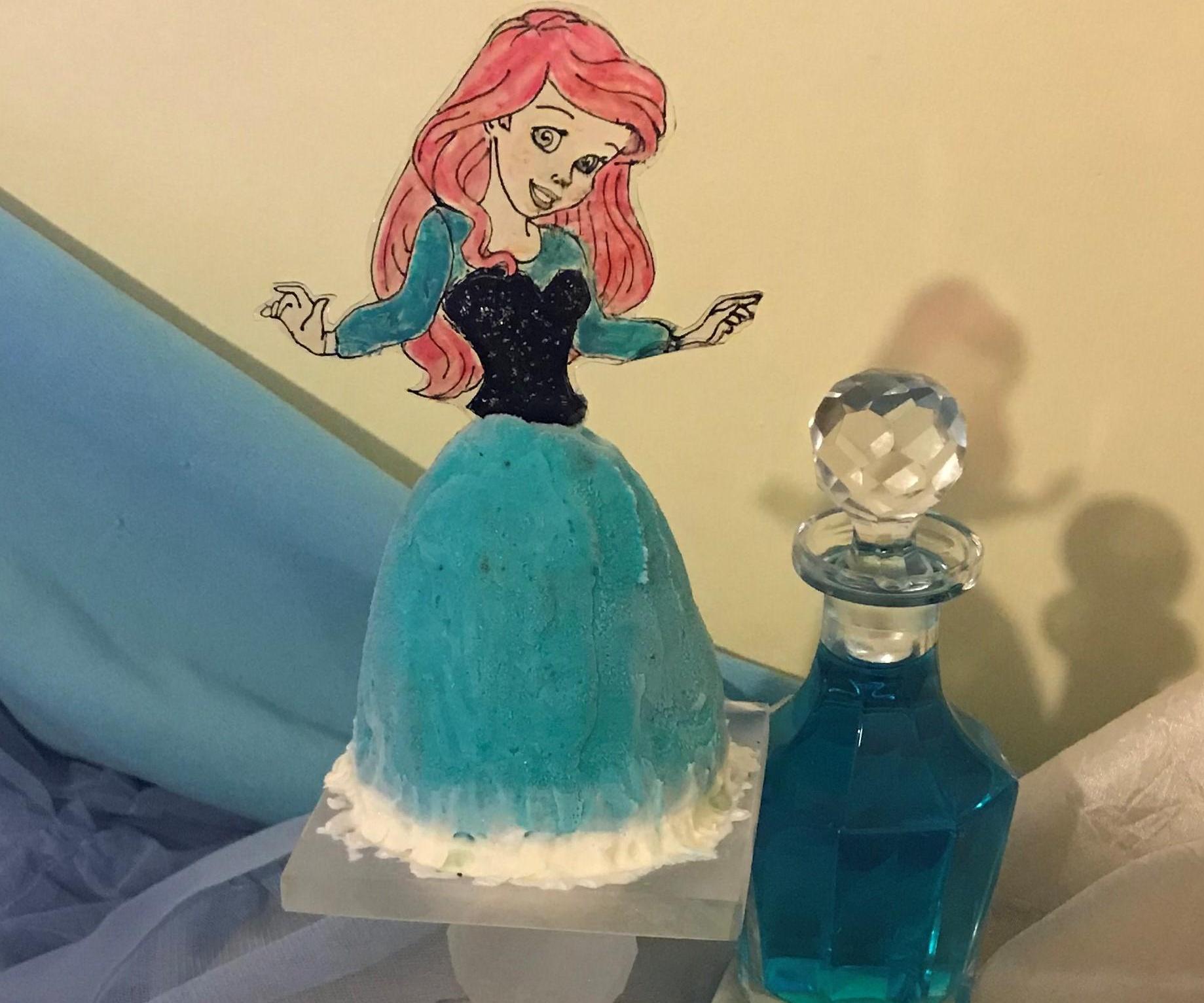 Turn an Ordinary Muffin Into a Disney Princess Mini Ice Cream Cake -3 Ingredients-