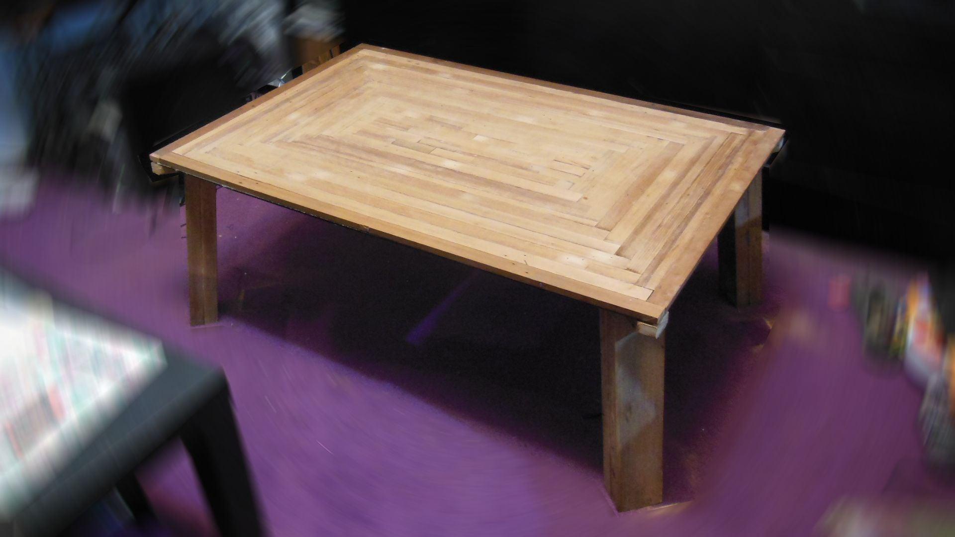 Turning an Old Bed Into a Foldable Table