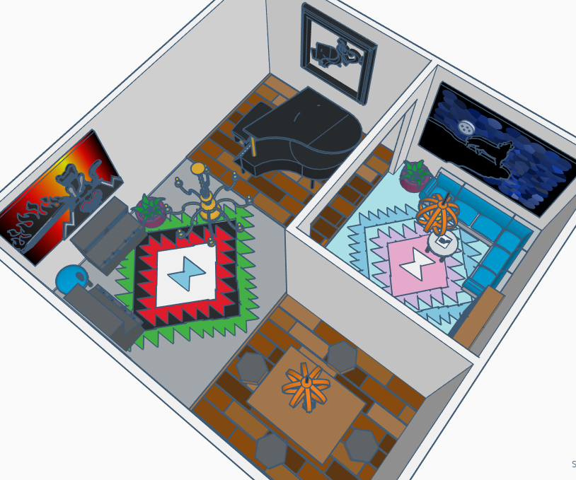 Epic Living Room - Scene for Tinkercad Competition